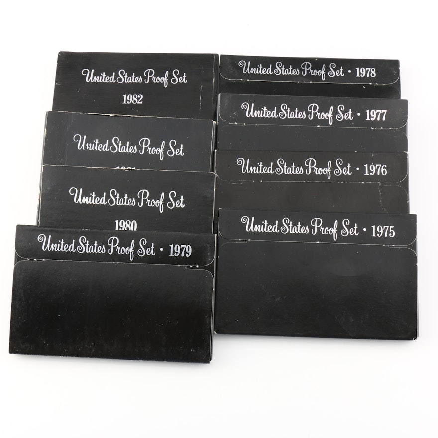 Eight U.S. Mint Proof Sets