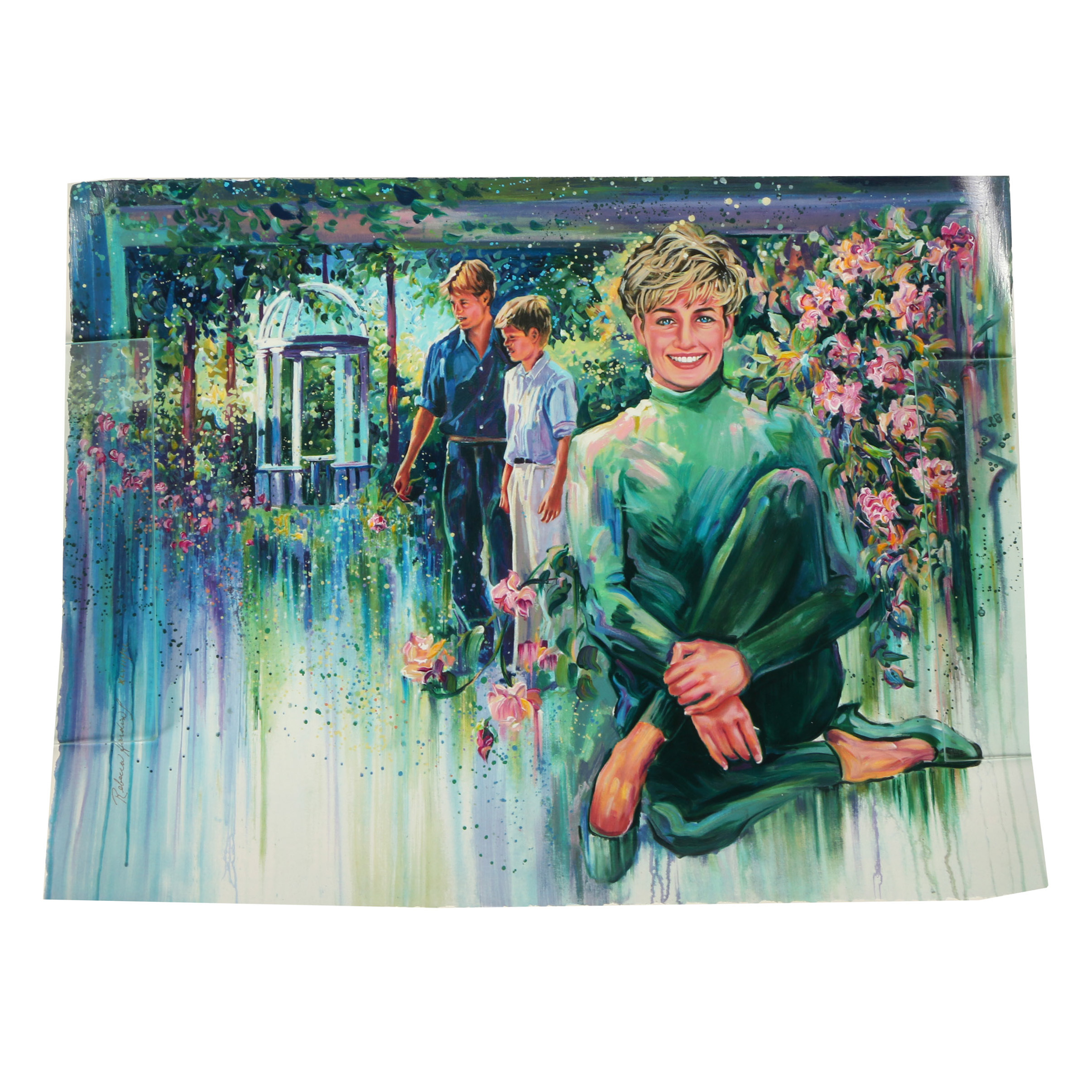 Rebecca Hardin Serigraph "The English Rose"