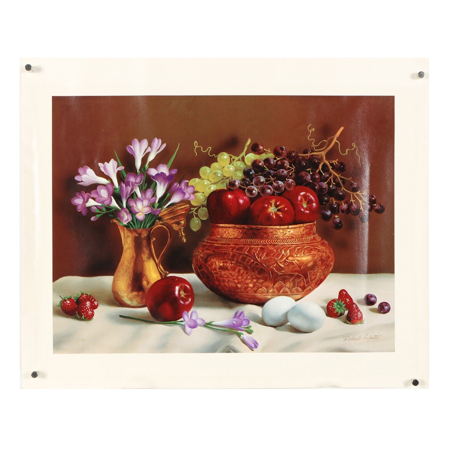 Robert Lupetti Limited Edition Giclée "Copper Fruit & Bowl"