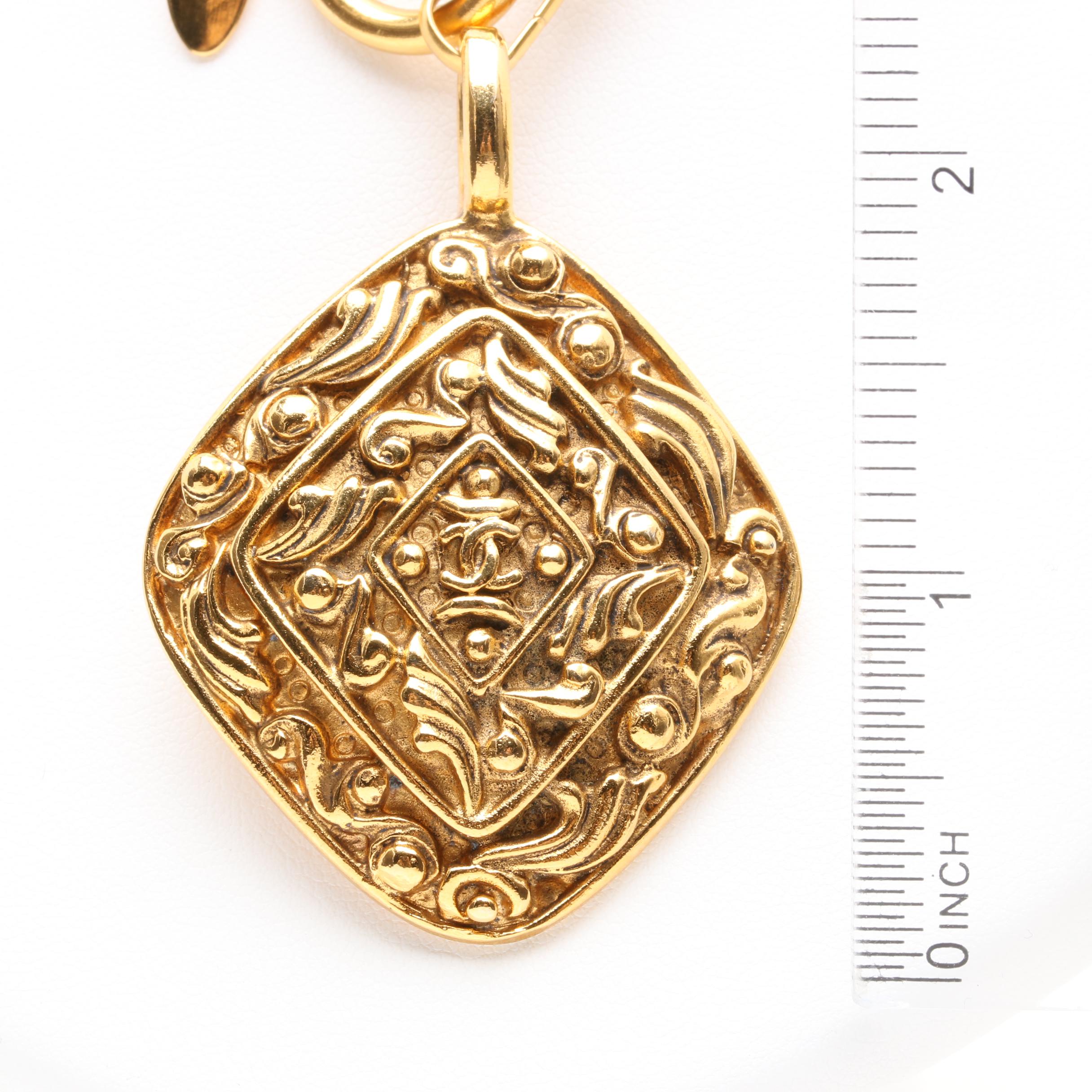 Circa 1980s Chanel Gold Tone Necklace