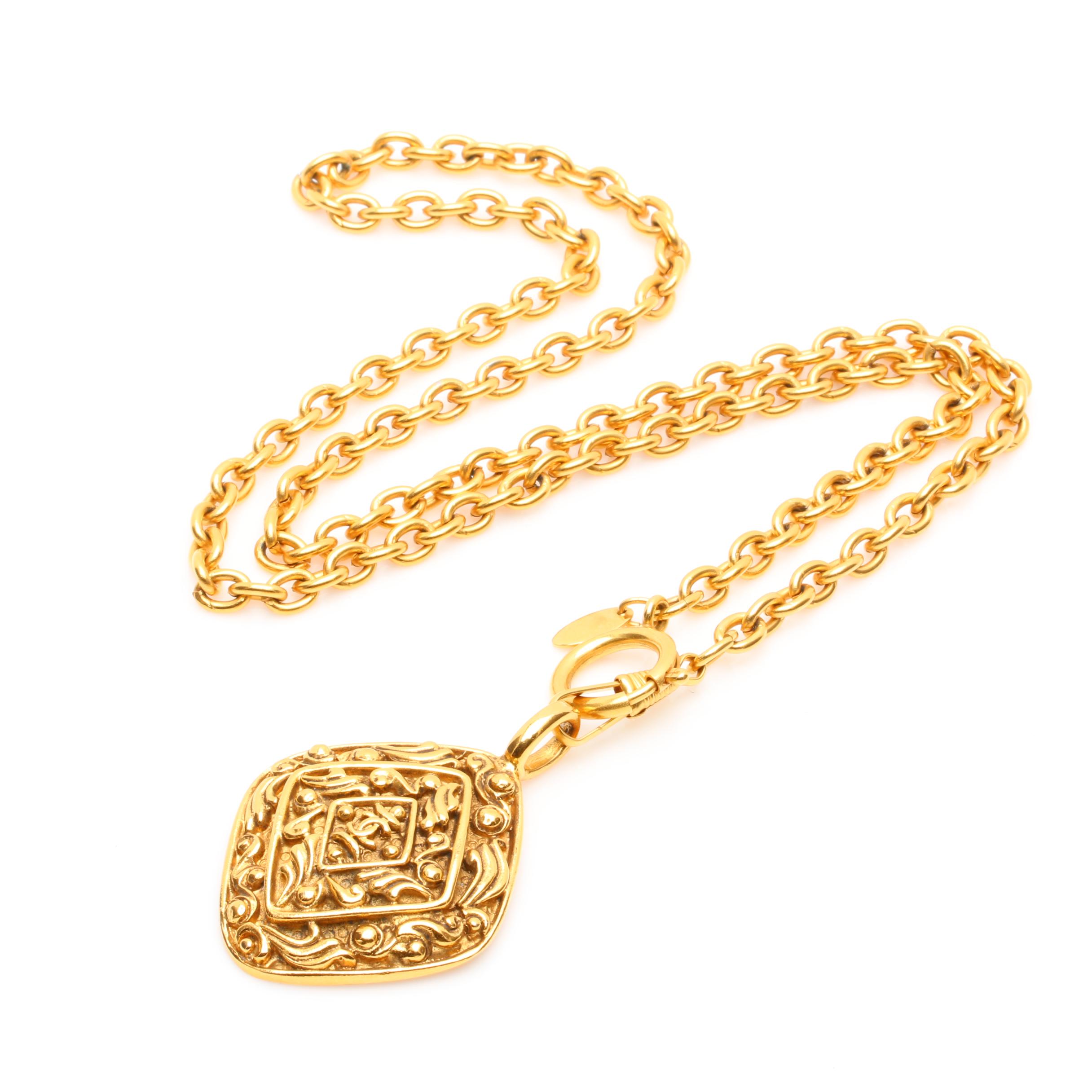 Circa 1980s Chanel Gold Tone Necklace