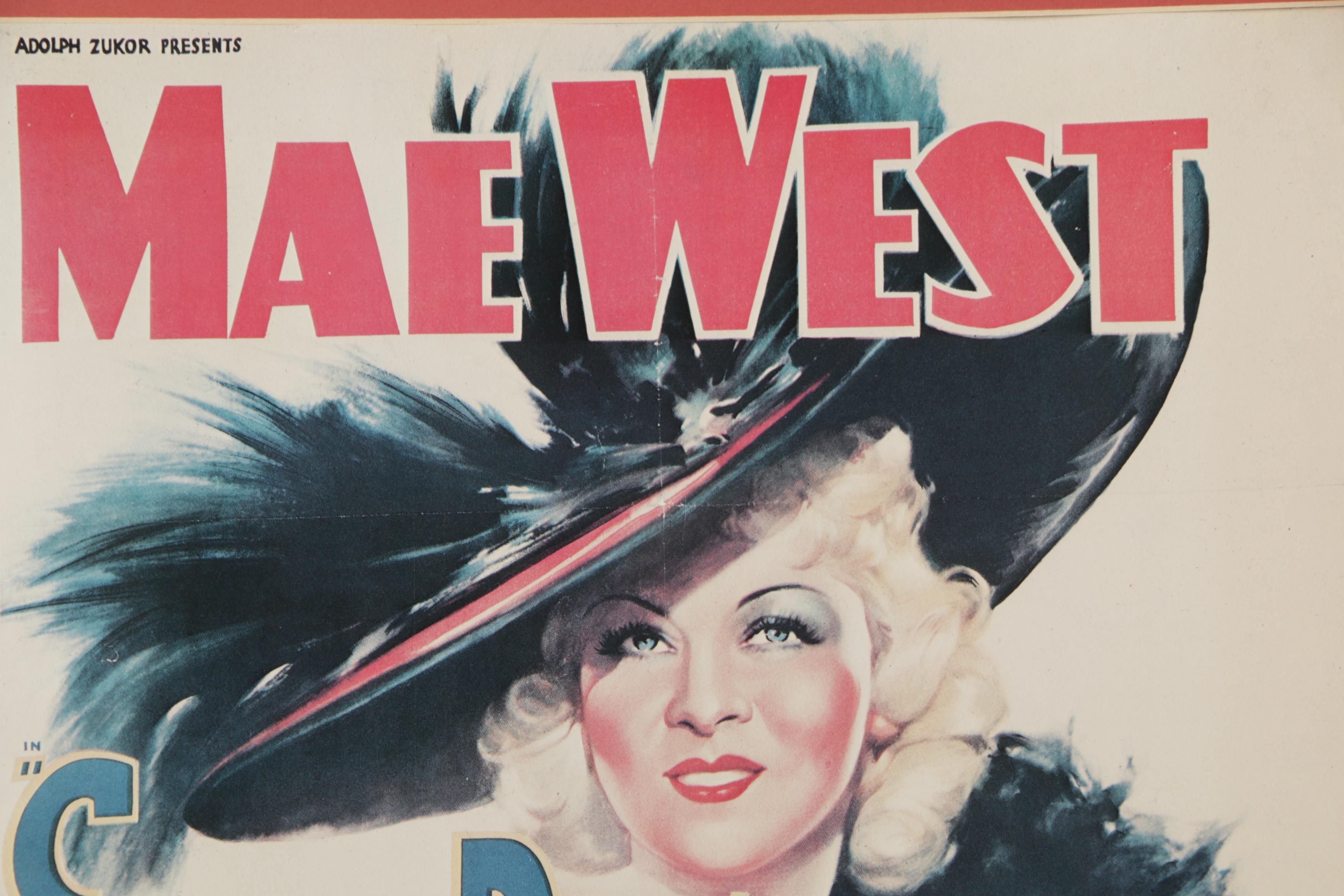 Reproduction Movie Poster for Mae West's "Every Day's a Holiday"