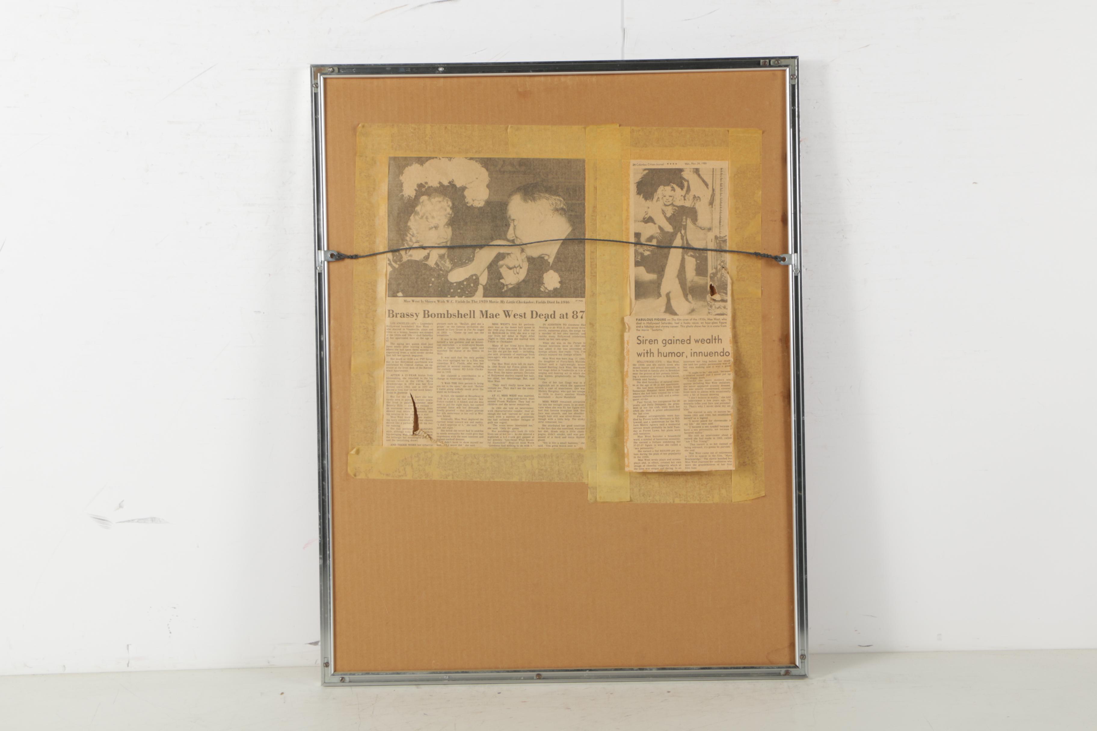 Reproduction Movie Poster for Mae West's "Every Day's a Holiday"