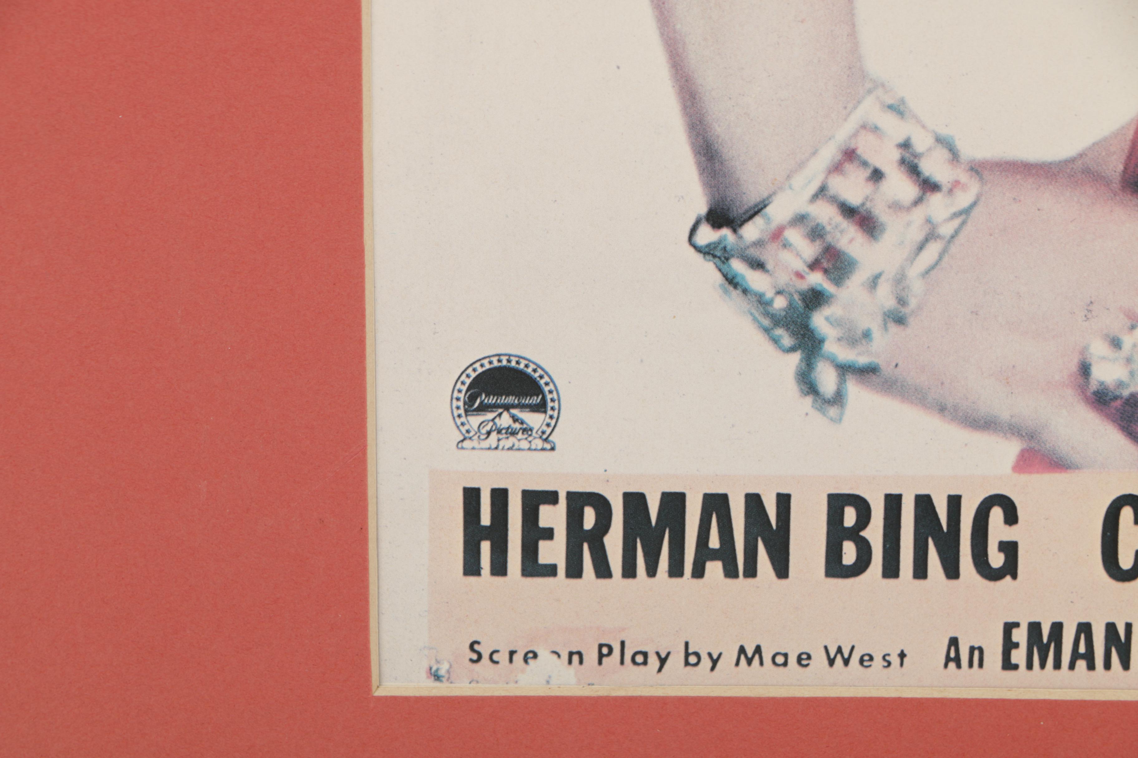 Reproduction Movie Poster for Mae West's "Every Day's a Holiday"