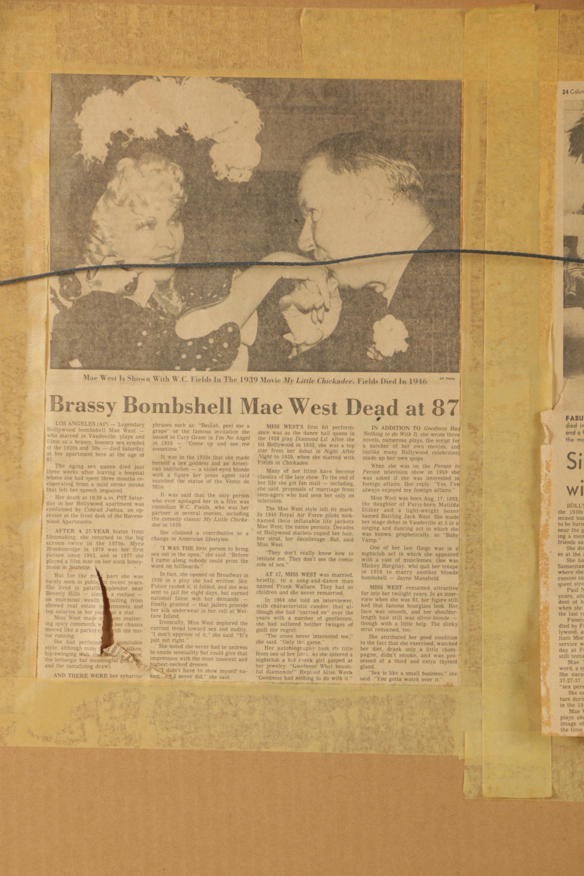 Reproduction Movie Poster for Mae West's "Every Day's a Holiday"