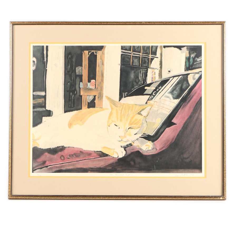 Larry Sakow 1984 Limited Edition Offset Lithograph "The Dunkeld Cat"