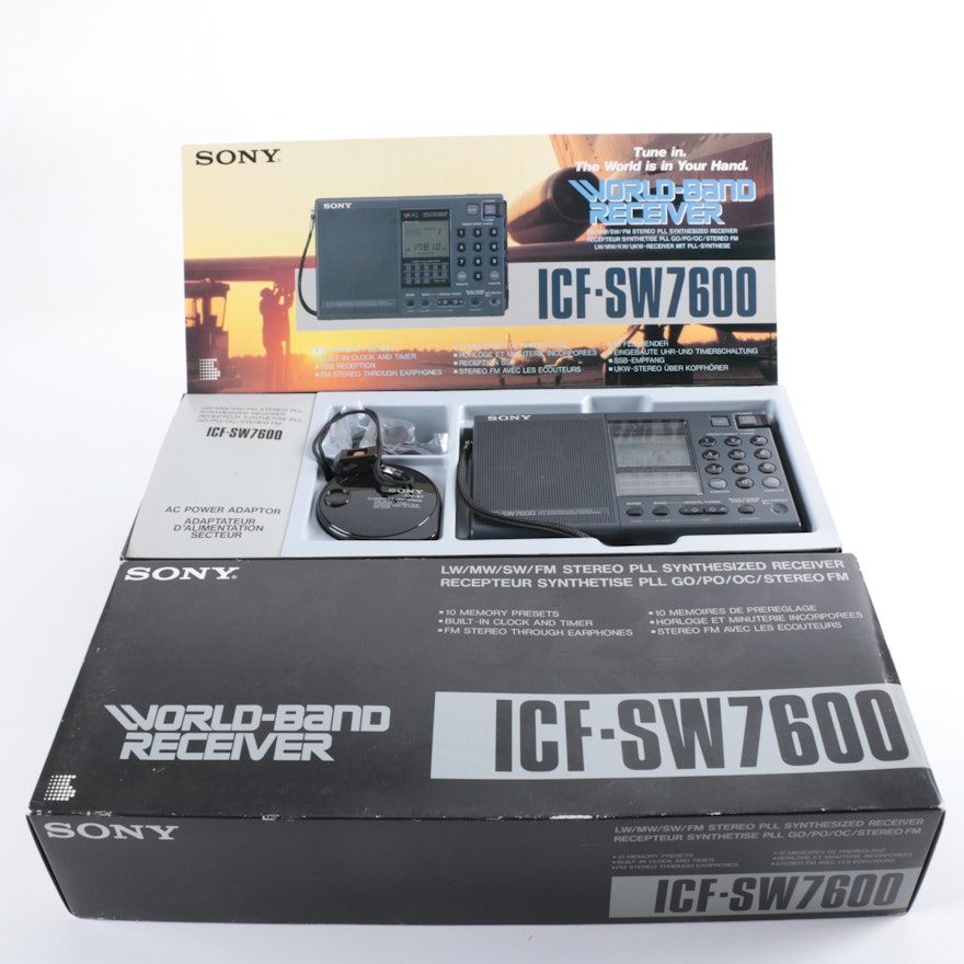Sony ICF-SW7600 World-Band Shortwave Radio Reciever