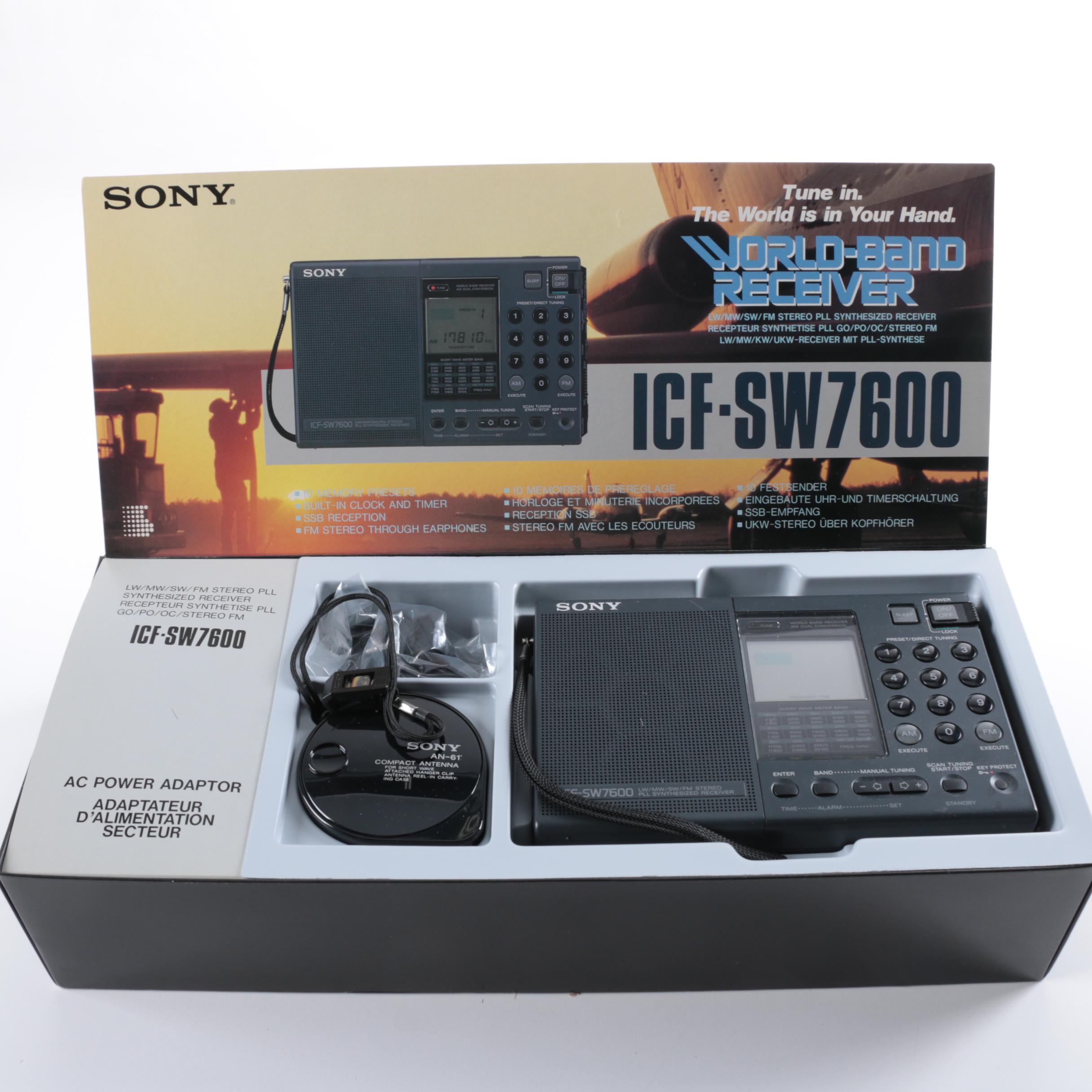 Sony ICF-SW7600 World-Band Shortwave Radio Reciever