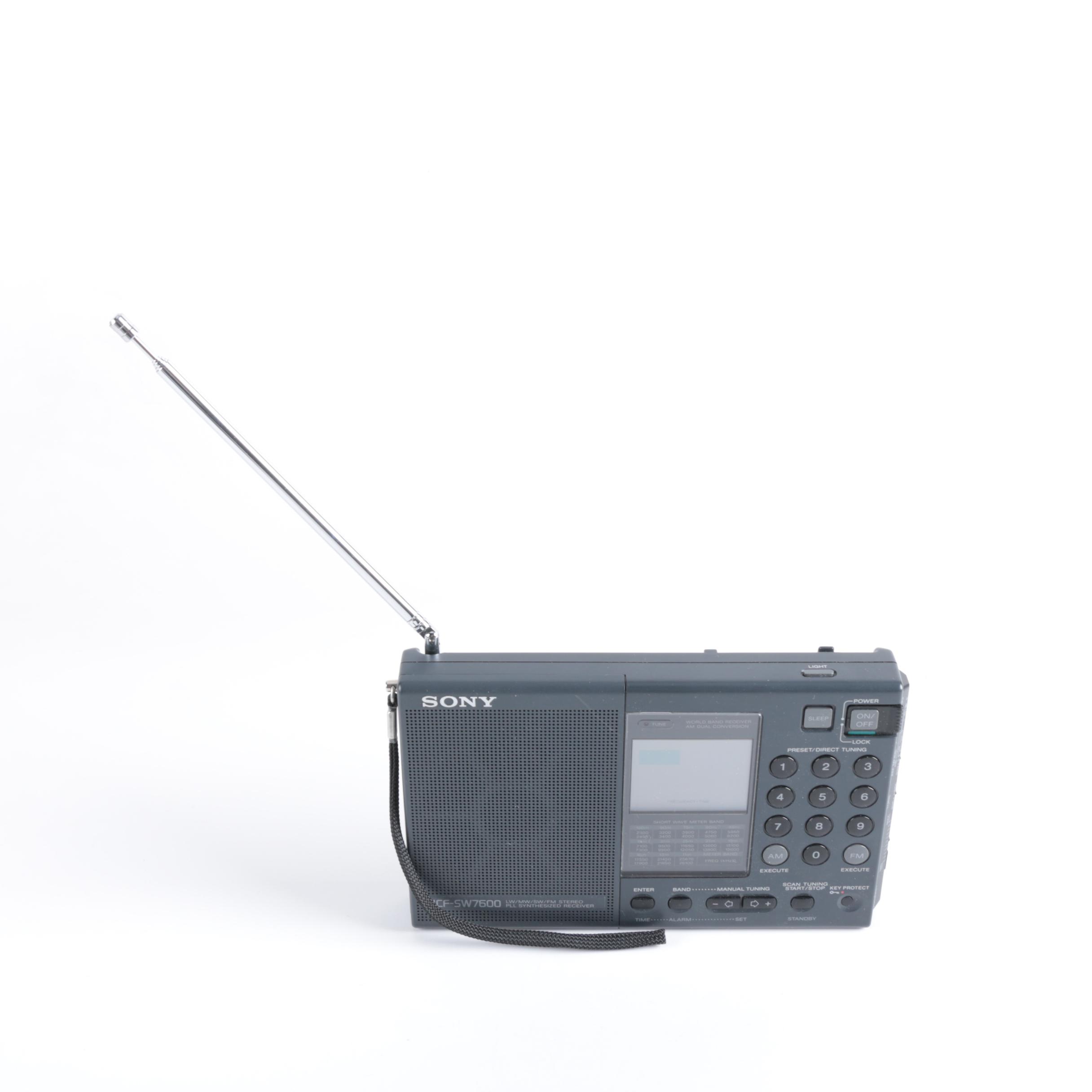 Sony ICF-SW7600 World-Band Shortwave Radio Reciever