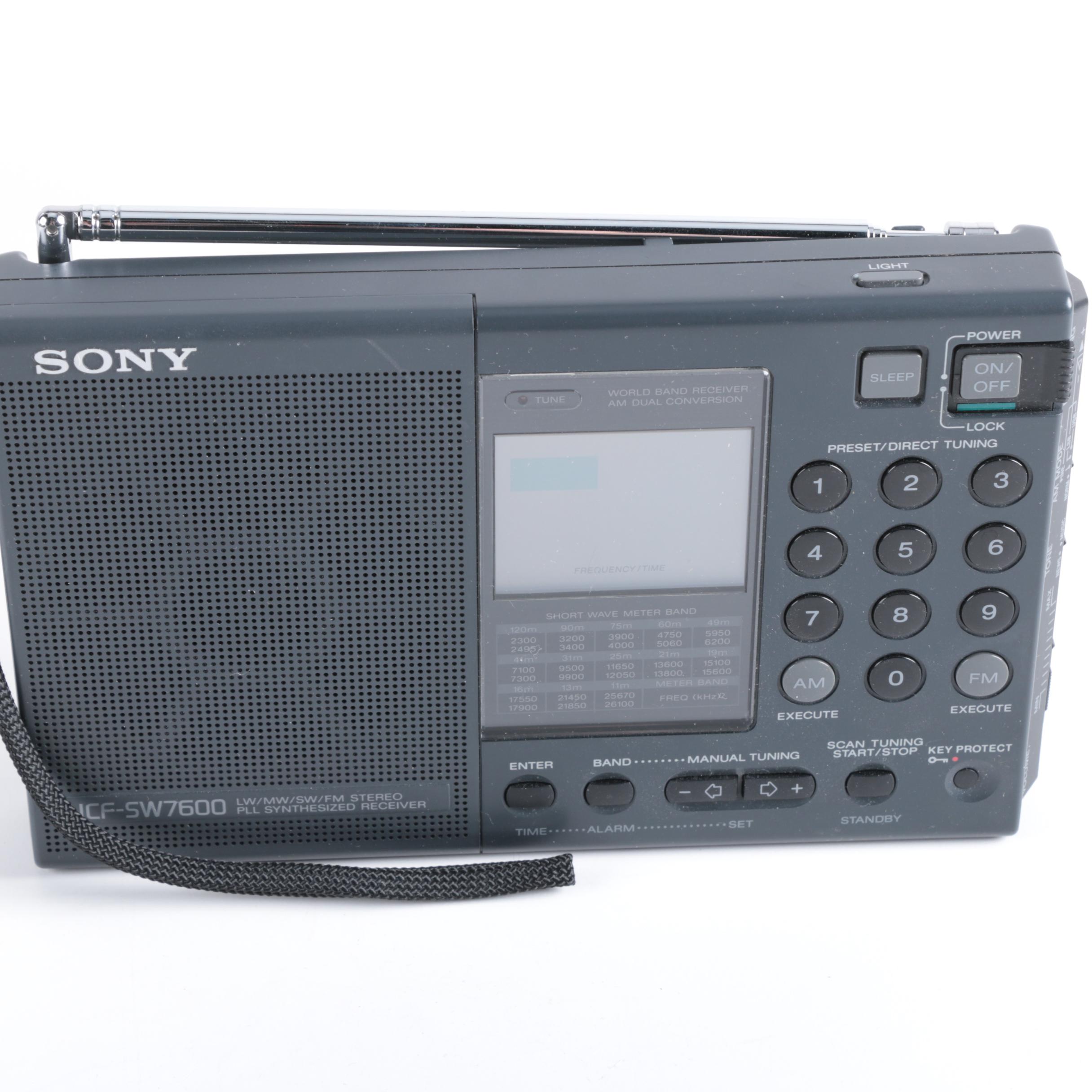 Sony ICF-SW7600 World-Band Shortwave Radio Reciever