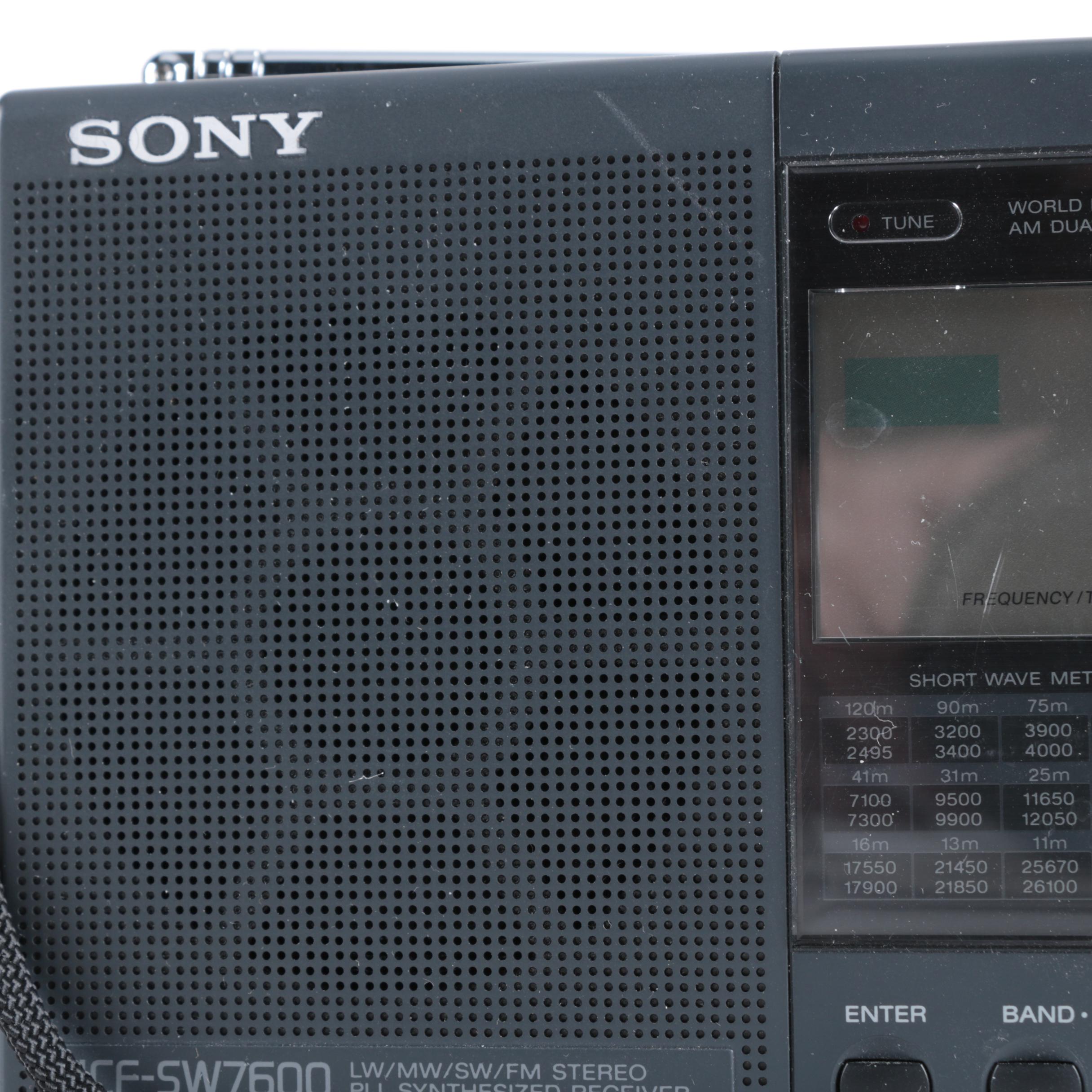 Sony ICF-SW7600 World-Band Shortwave Radio Reciever