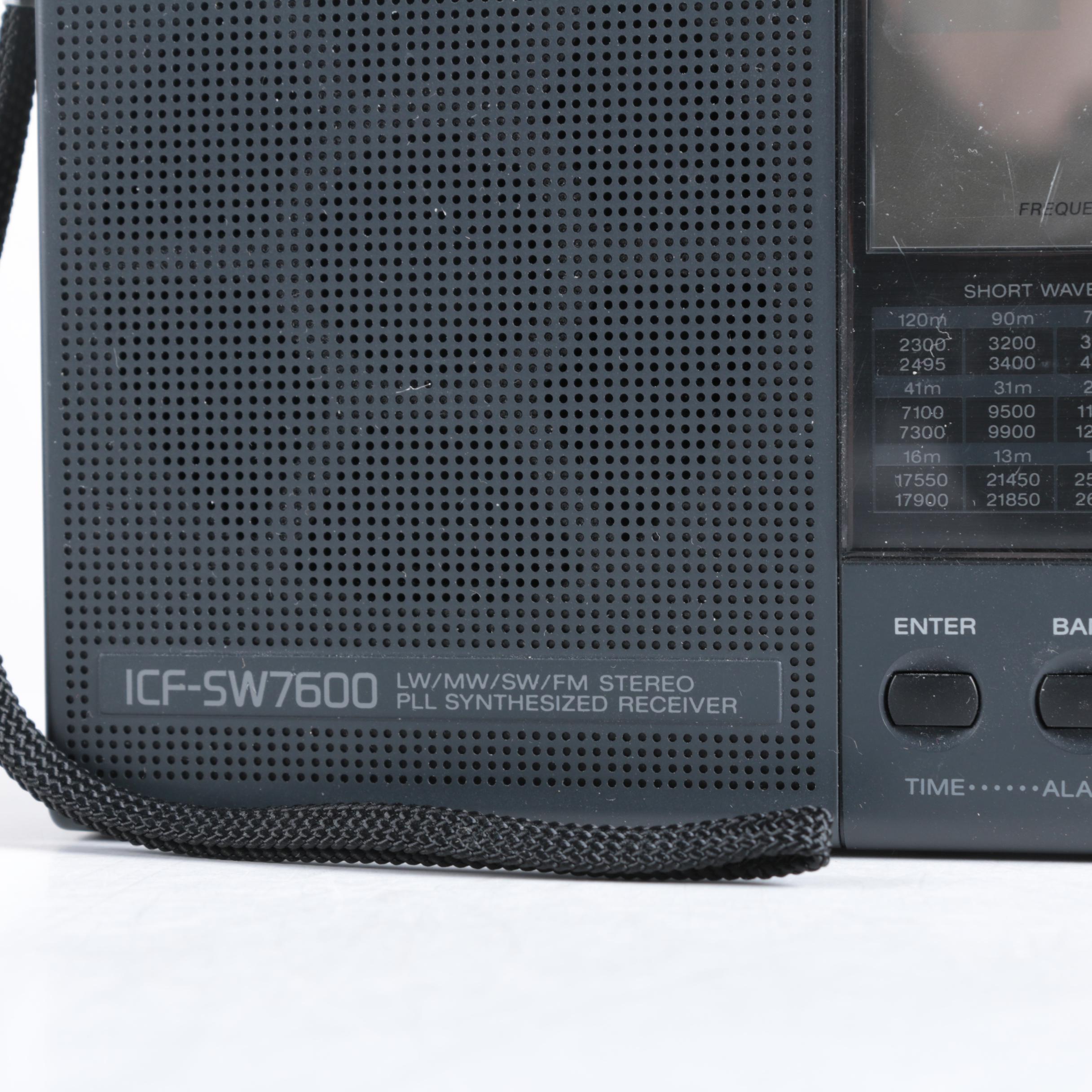 Sony ICF-SW7600 World-Band Shortwave Radio Reciever