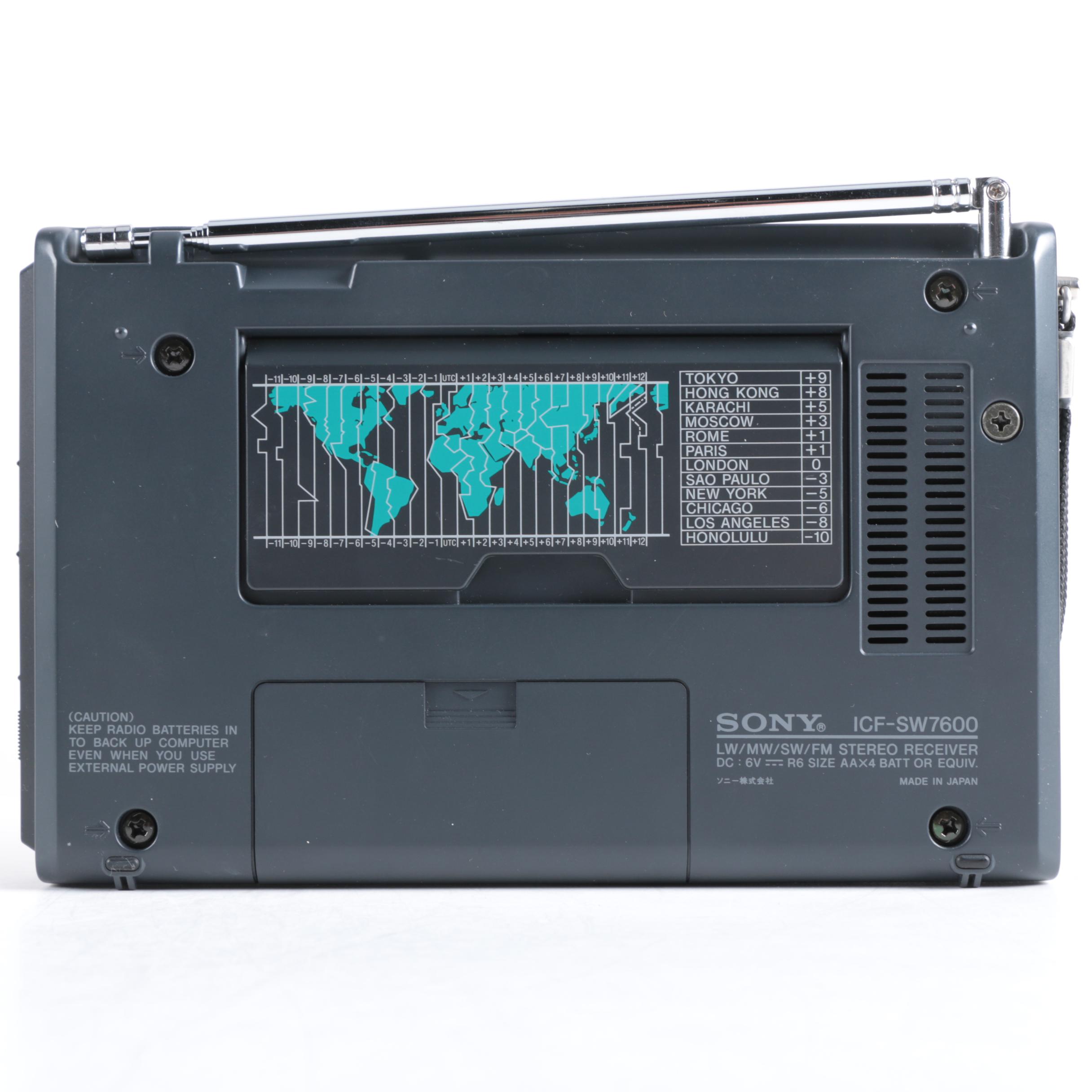 Sony ICF-SW7600 World-Band Shortwave Radio Reciever