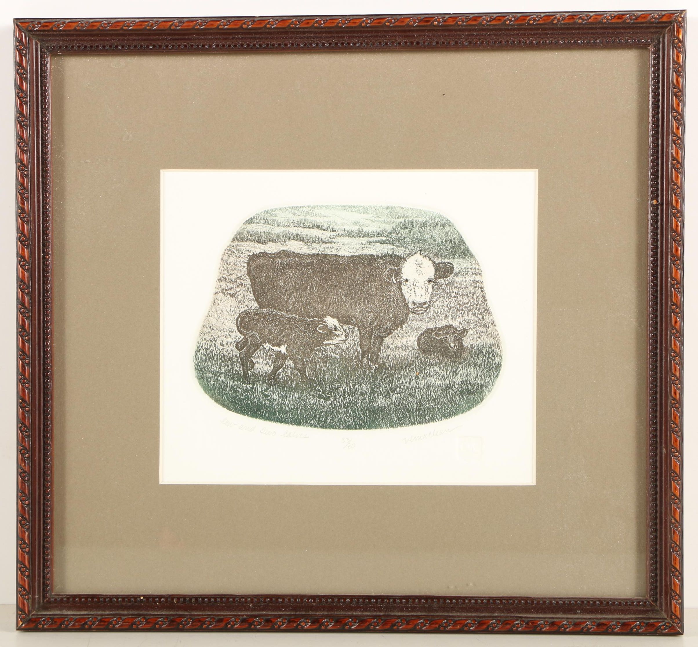 Limited Edition Etchings Featuring Bowl of Cherries