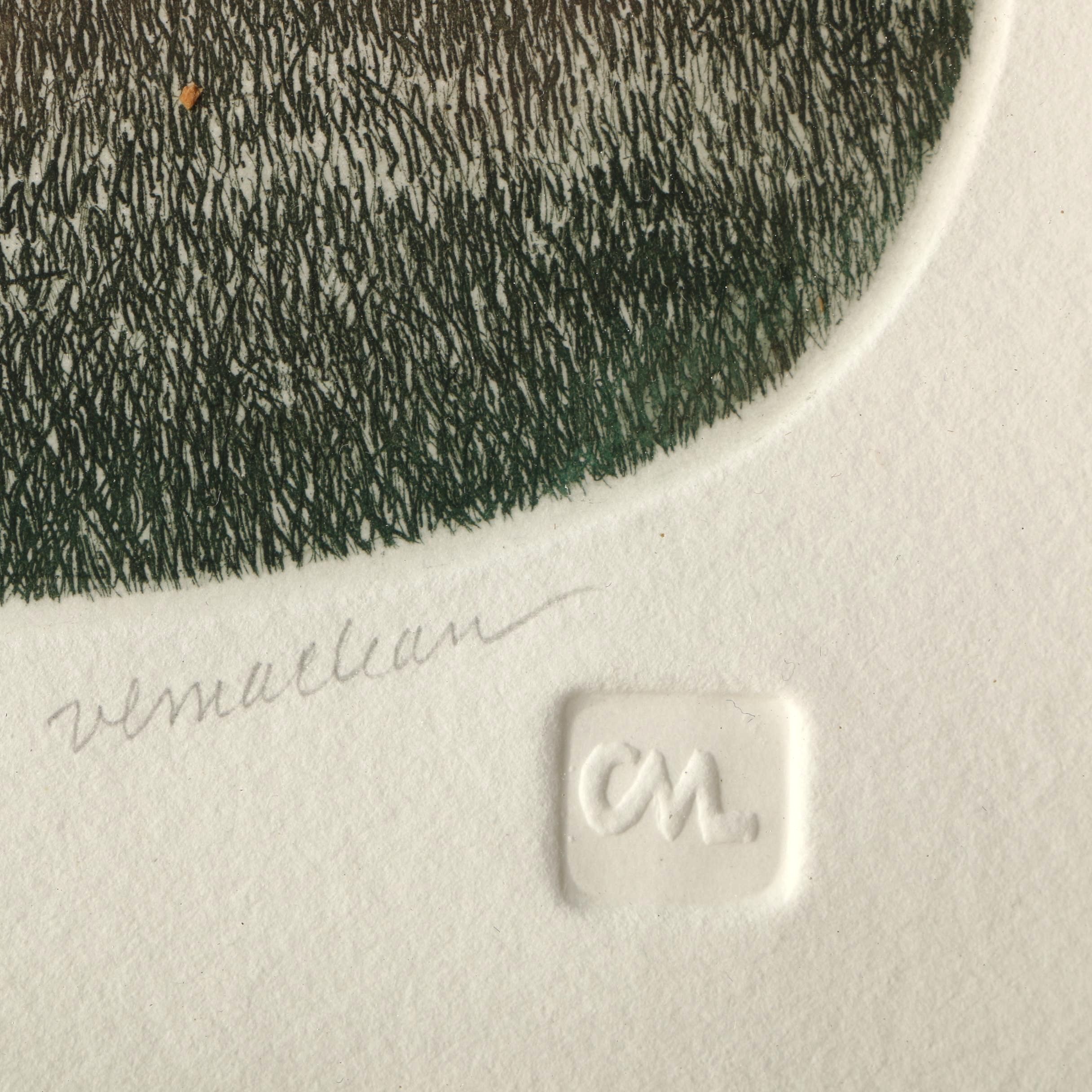 Limited Edition Etchings Featuring Bowl of Cherries