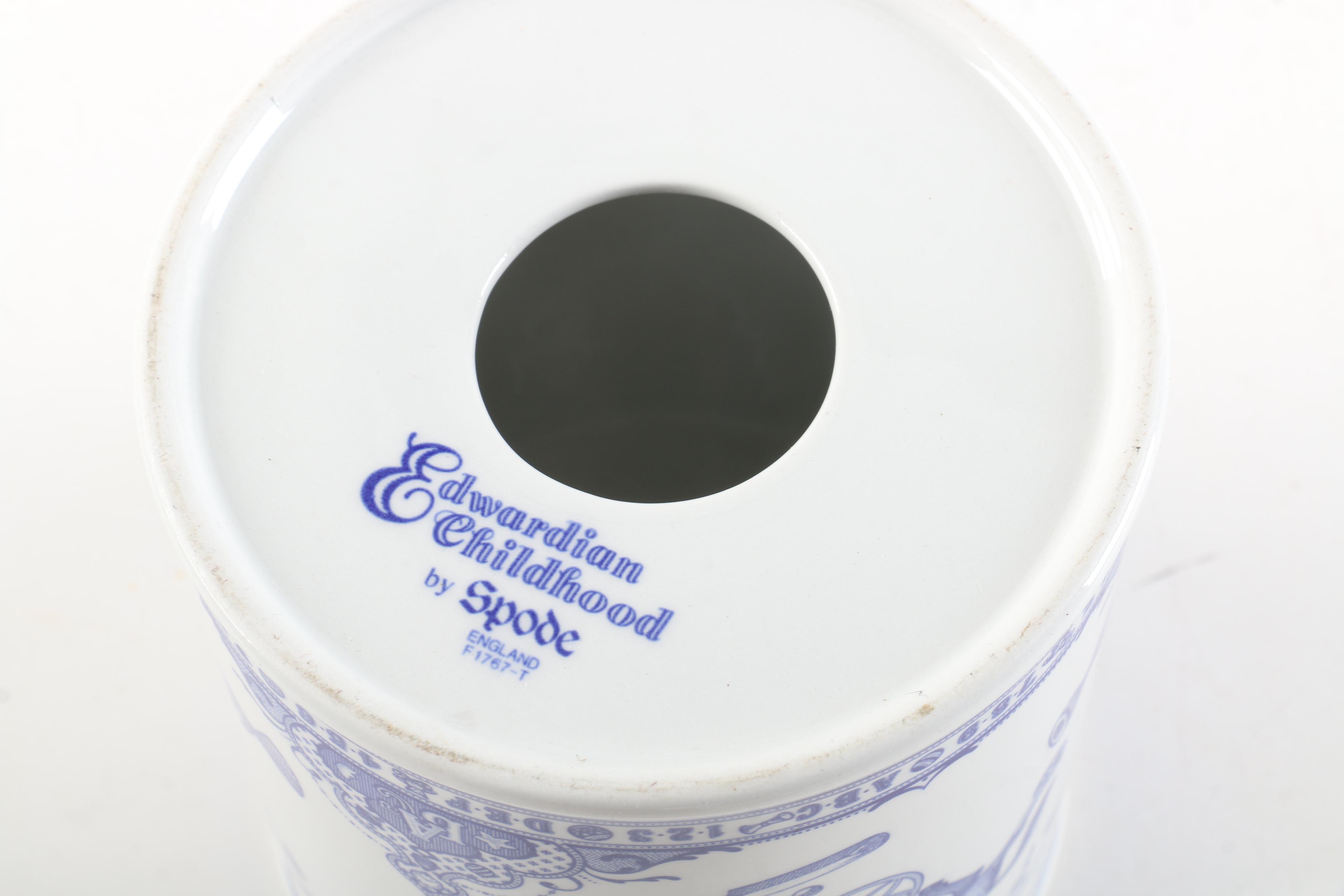 Spode "Edwardian Child" Coin Bank and Sadek "Hotch-Potch Alphabet" Mug