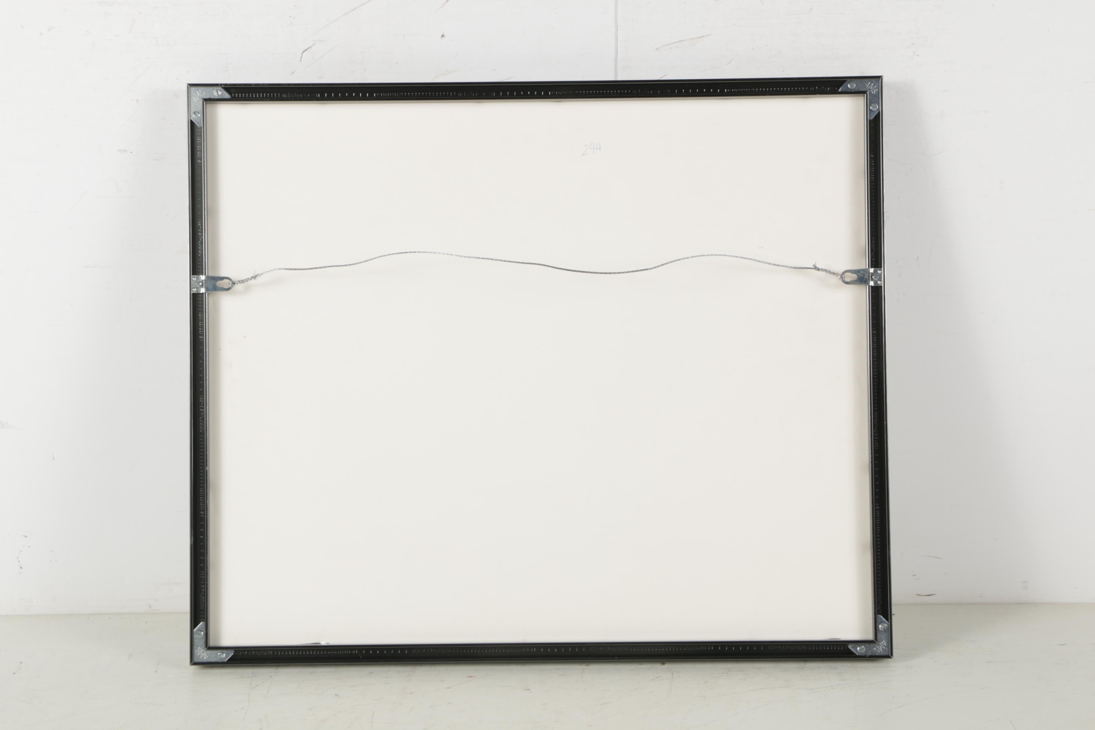 Carole Sue Lebbin Oil Painting of a Swimming Pool