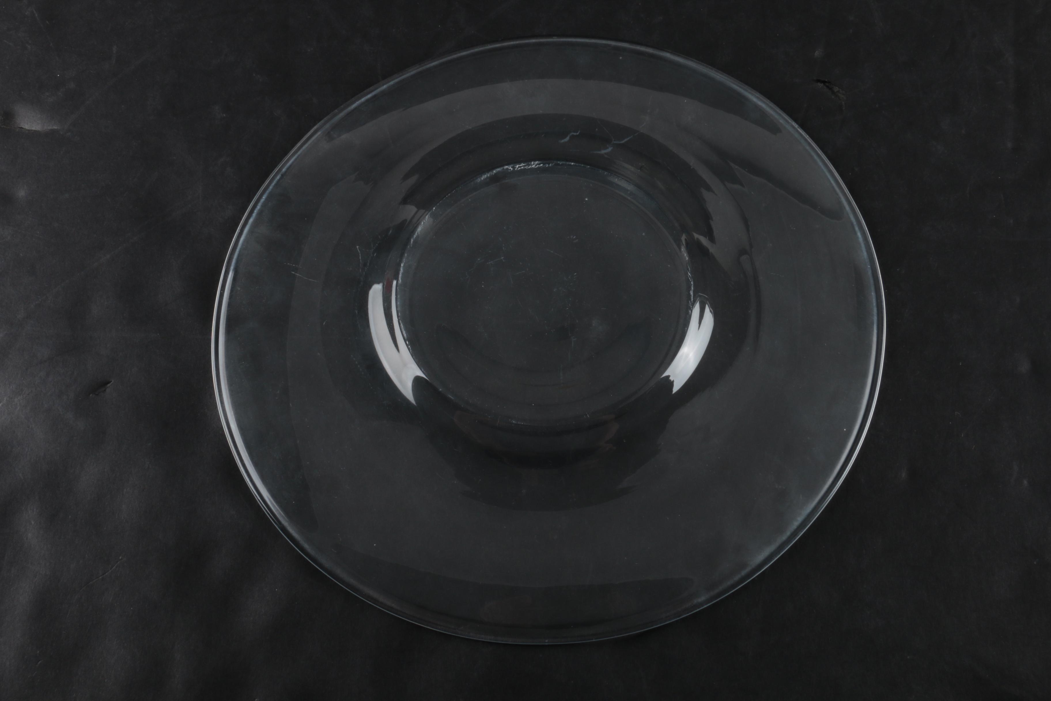 Set of Steuben Glass Luncheon Plates