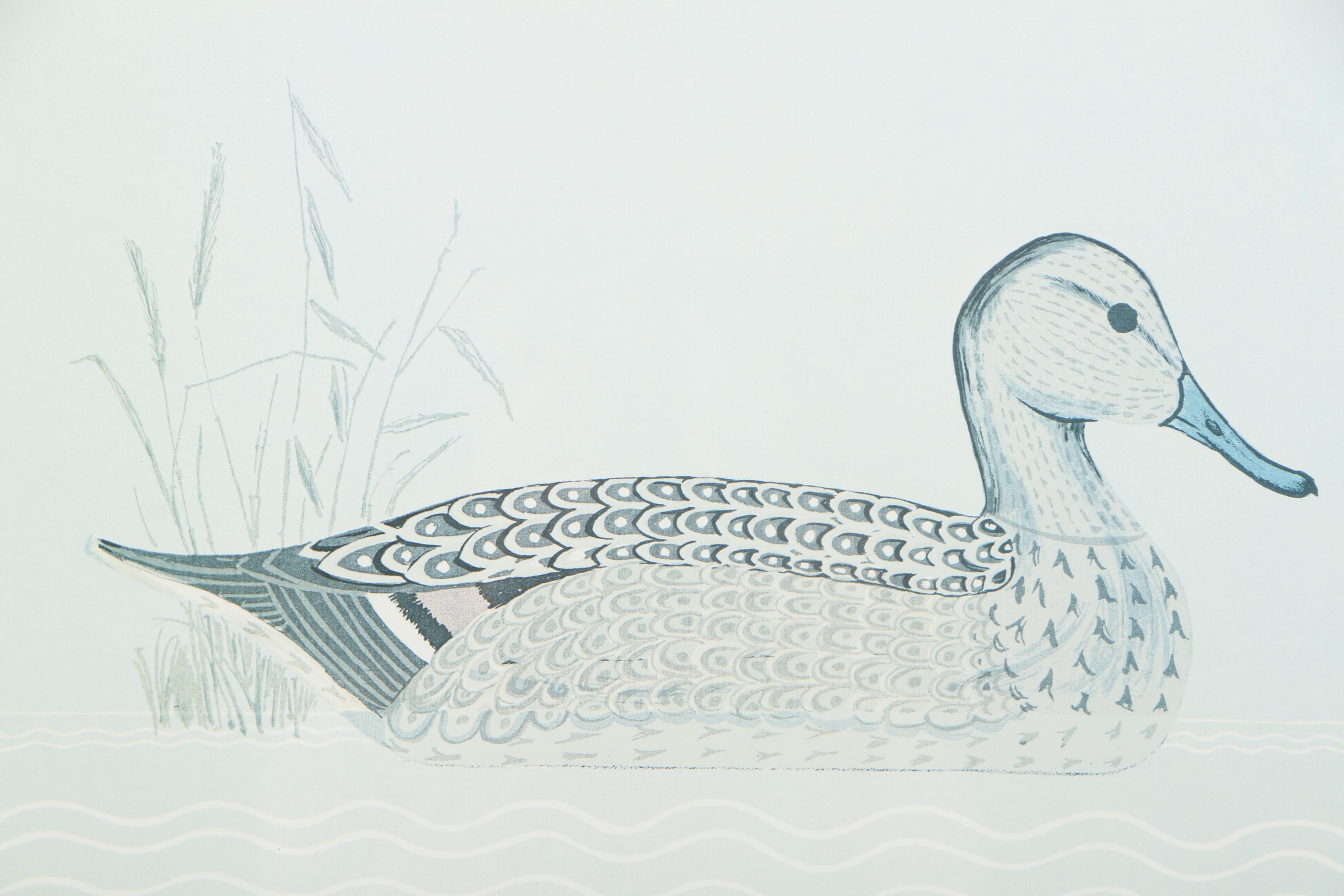 Offset Lithographs After Reid Kolman of Ducks