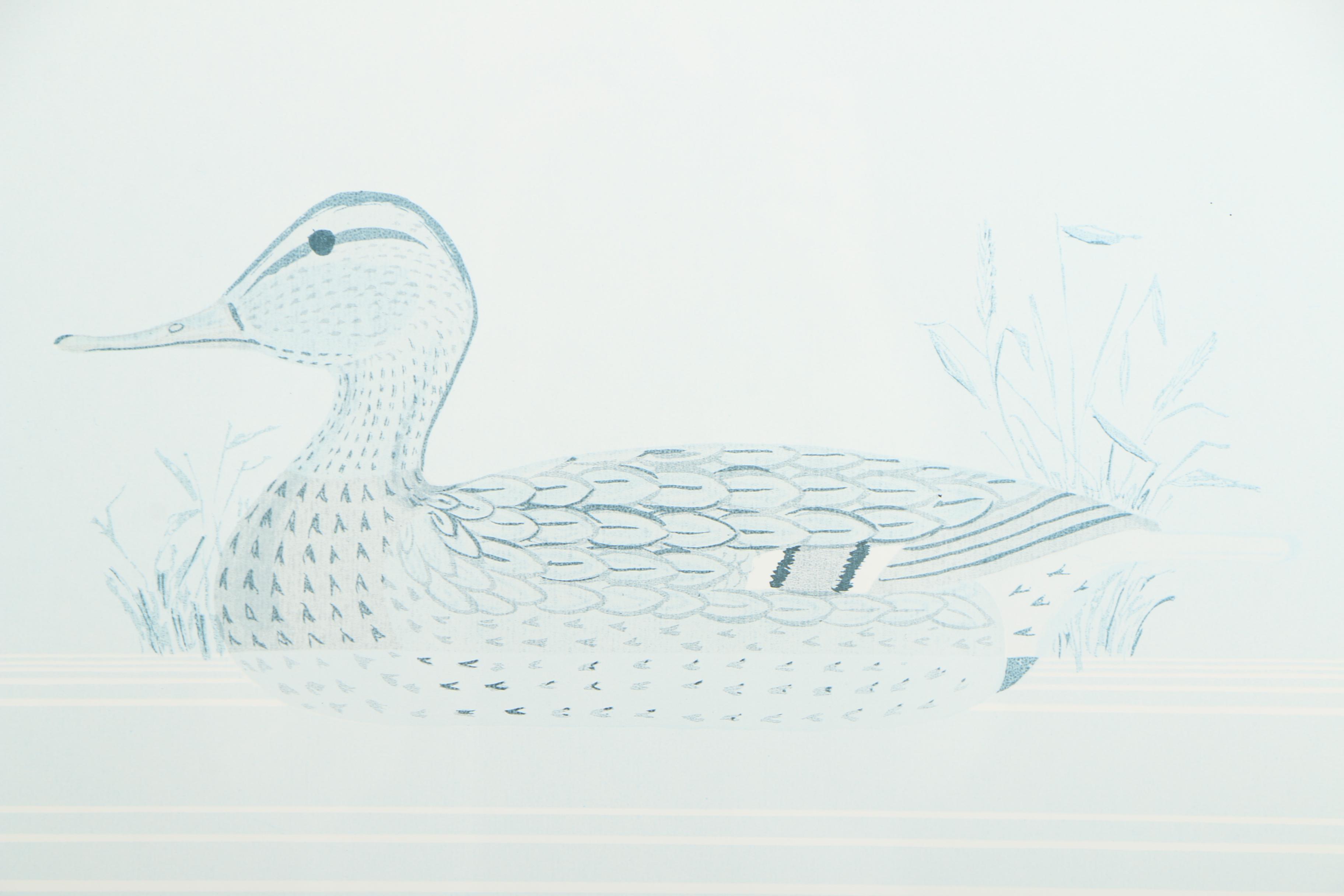 Offset Lithographs After Reid Kolman of Ducks