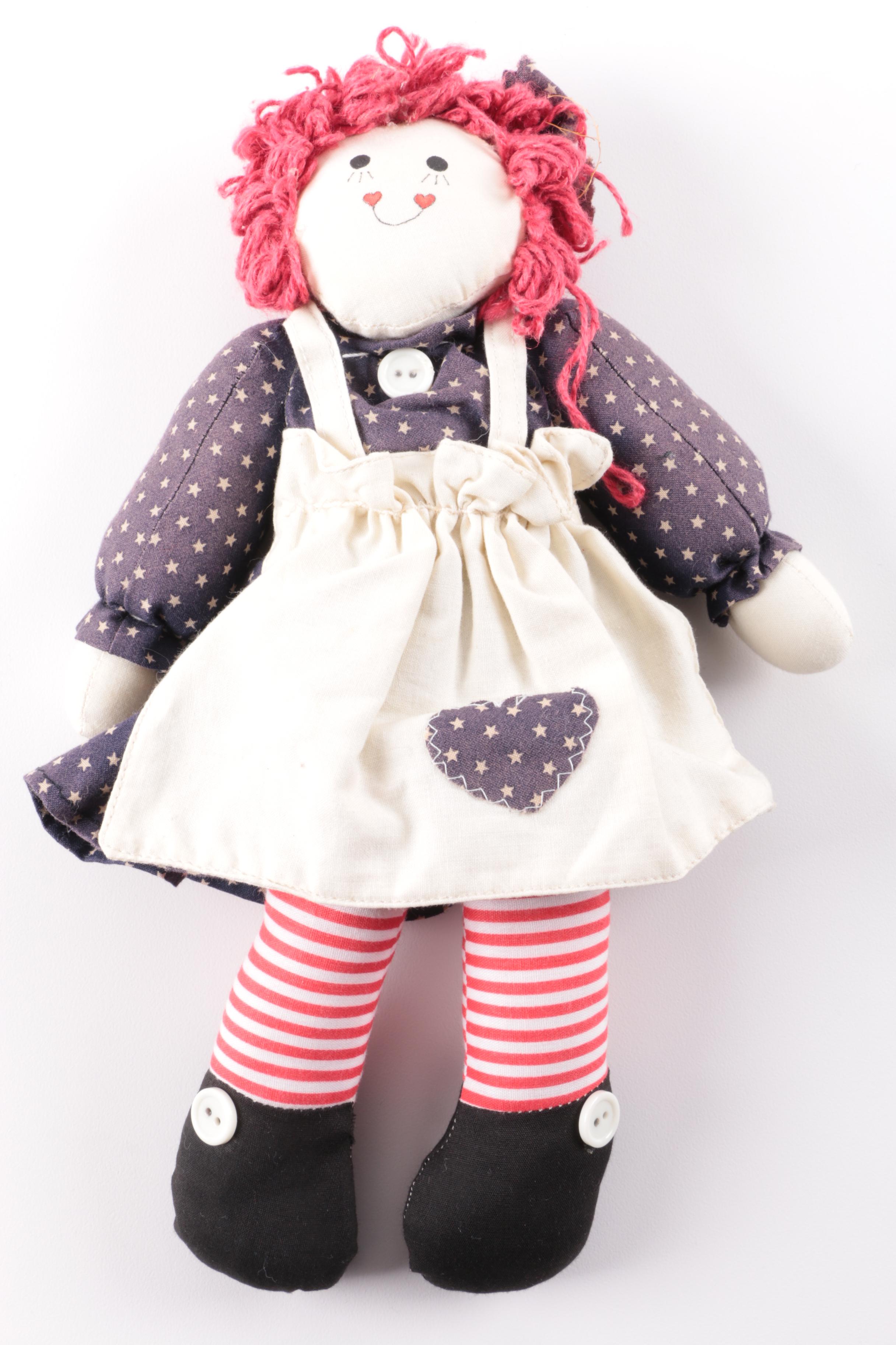 Vintage Hand Crafted "Raggedy Ann" Style Dolls