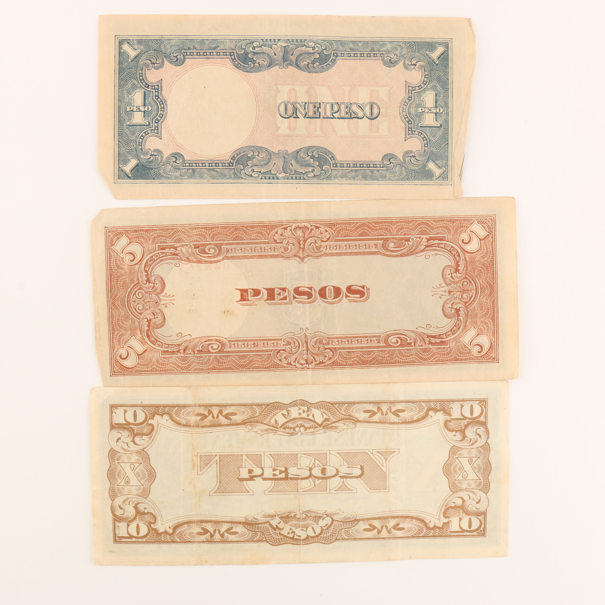 Thirteen WWII Era Foreign Banknotes