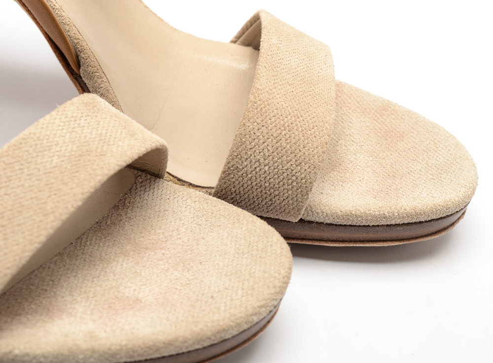 Gucci Canvas and Leather Sandals