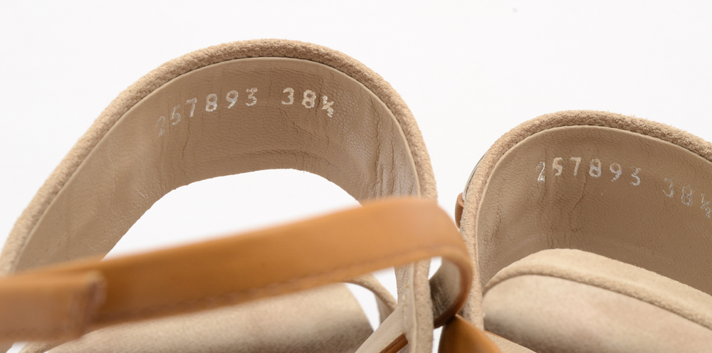 Gucci Canvas and Leather Sandals