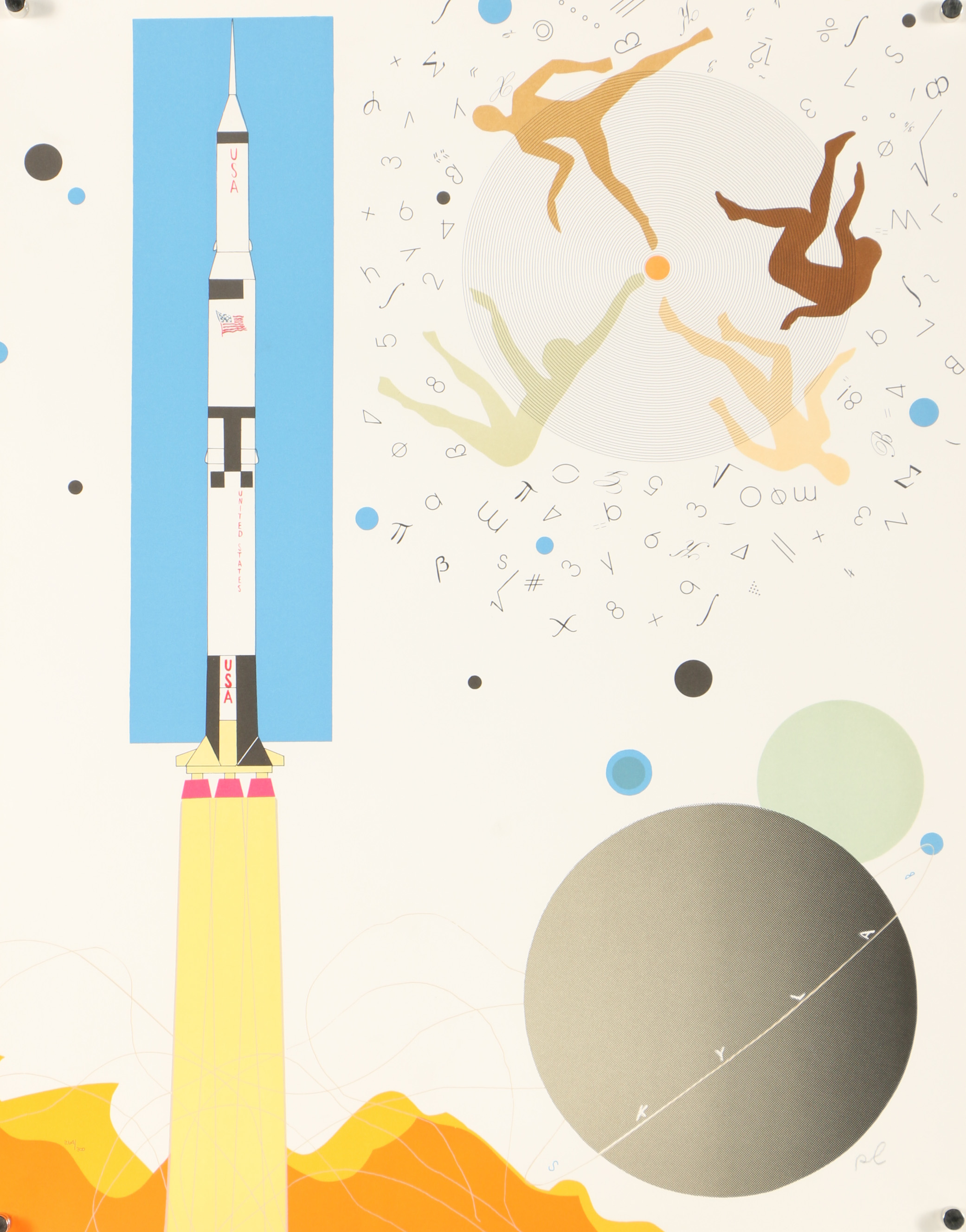 Raymond Loewy Lithograph "Rocket"