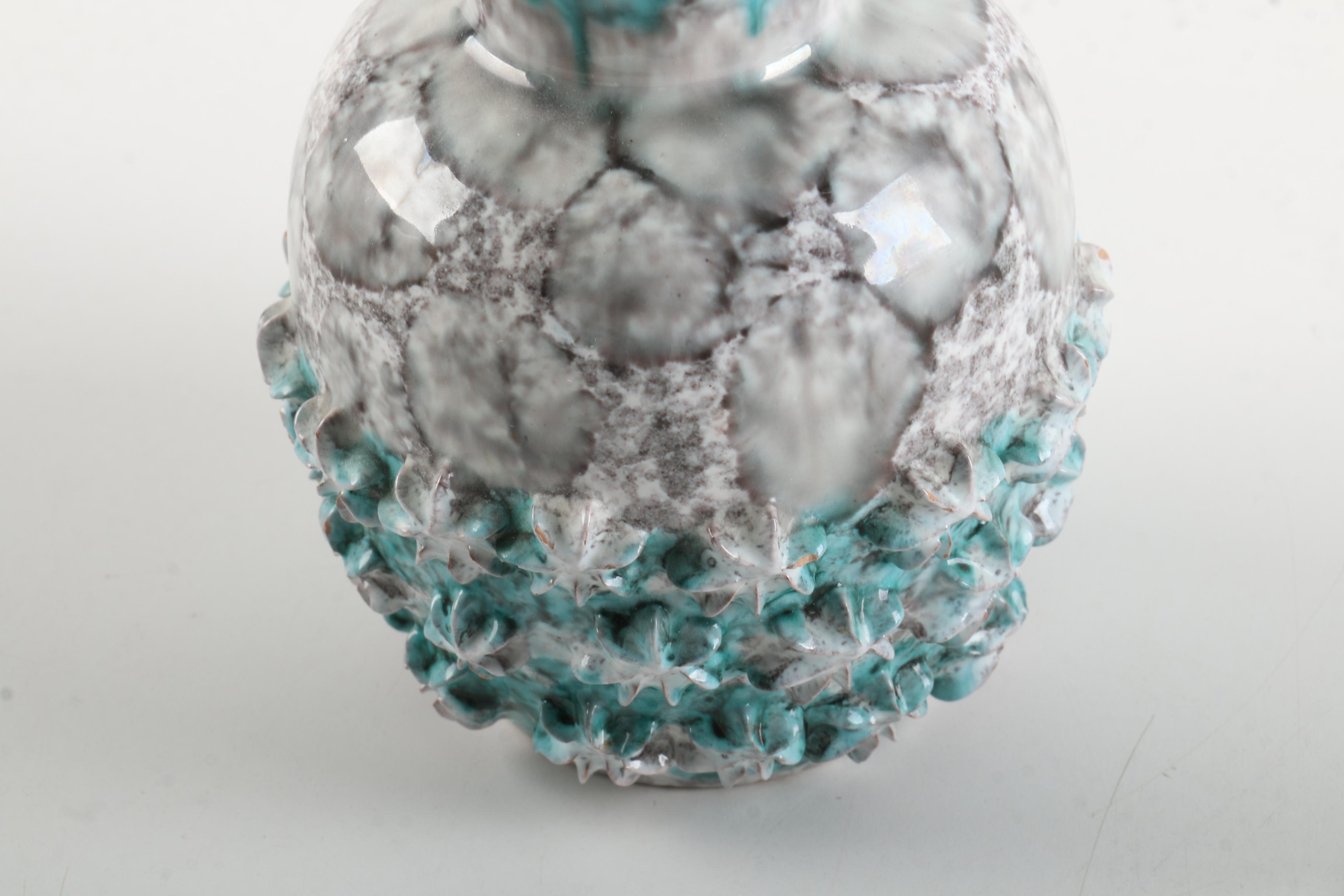 Vintage Royal Crown E&R Italian Pottery Vase