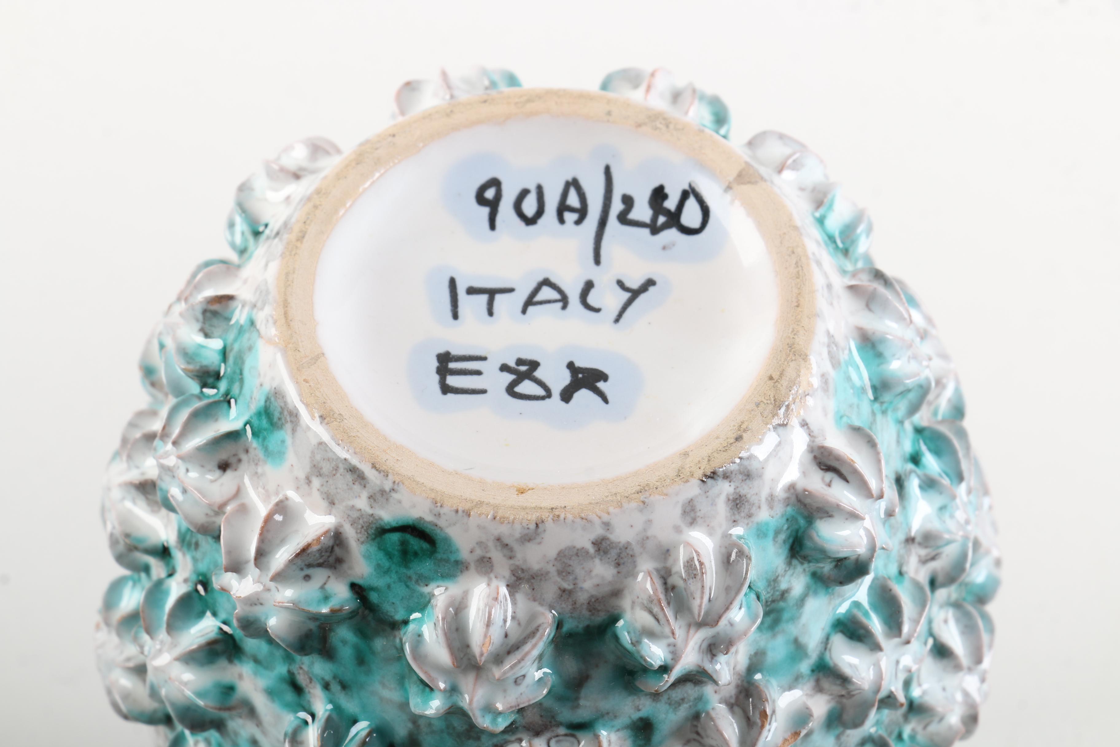 Vintage Royal Crown E&R Italian Pottery Vase