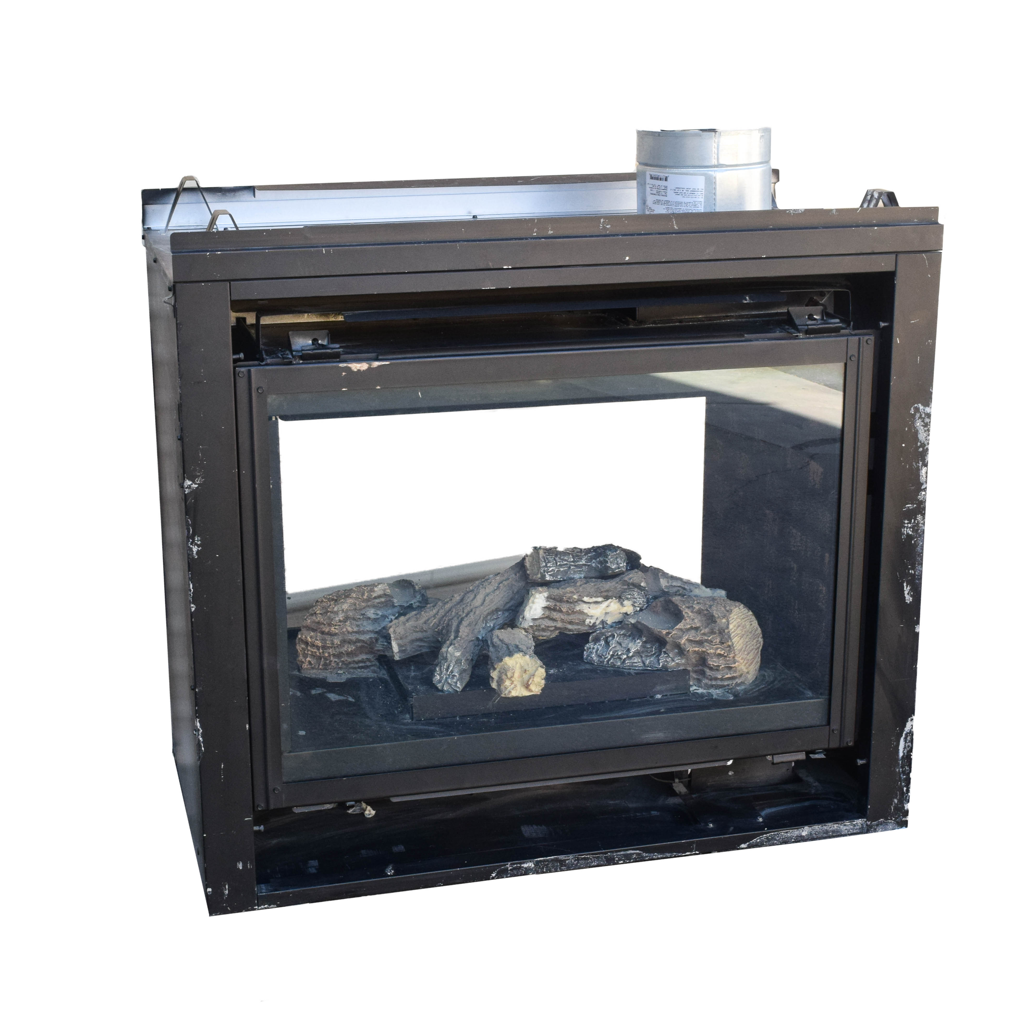 Contemporary Two Sided "Heatilator" Fireplace