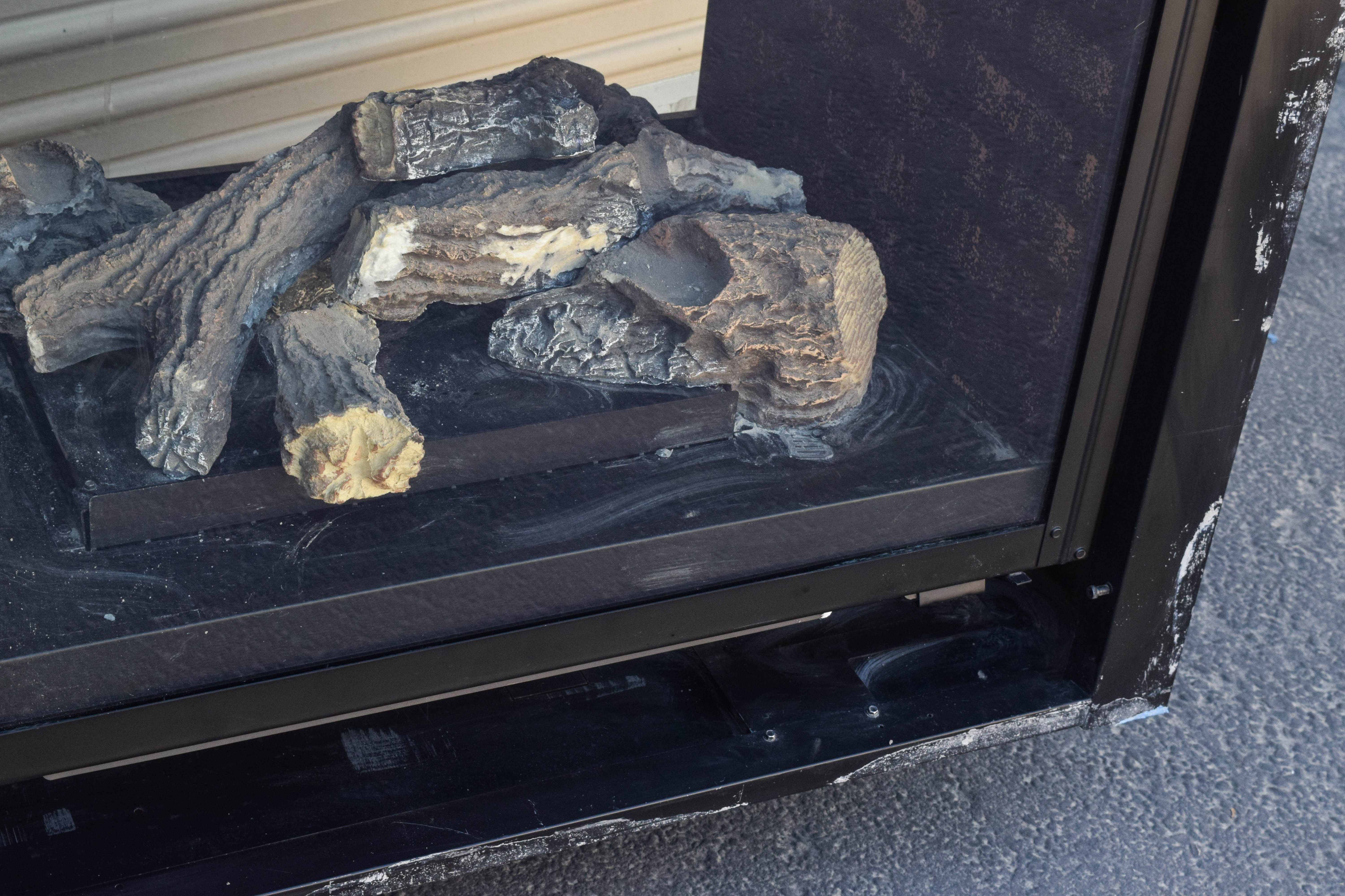 Contemporary Two Sided "Heatilator" Fireplace