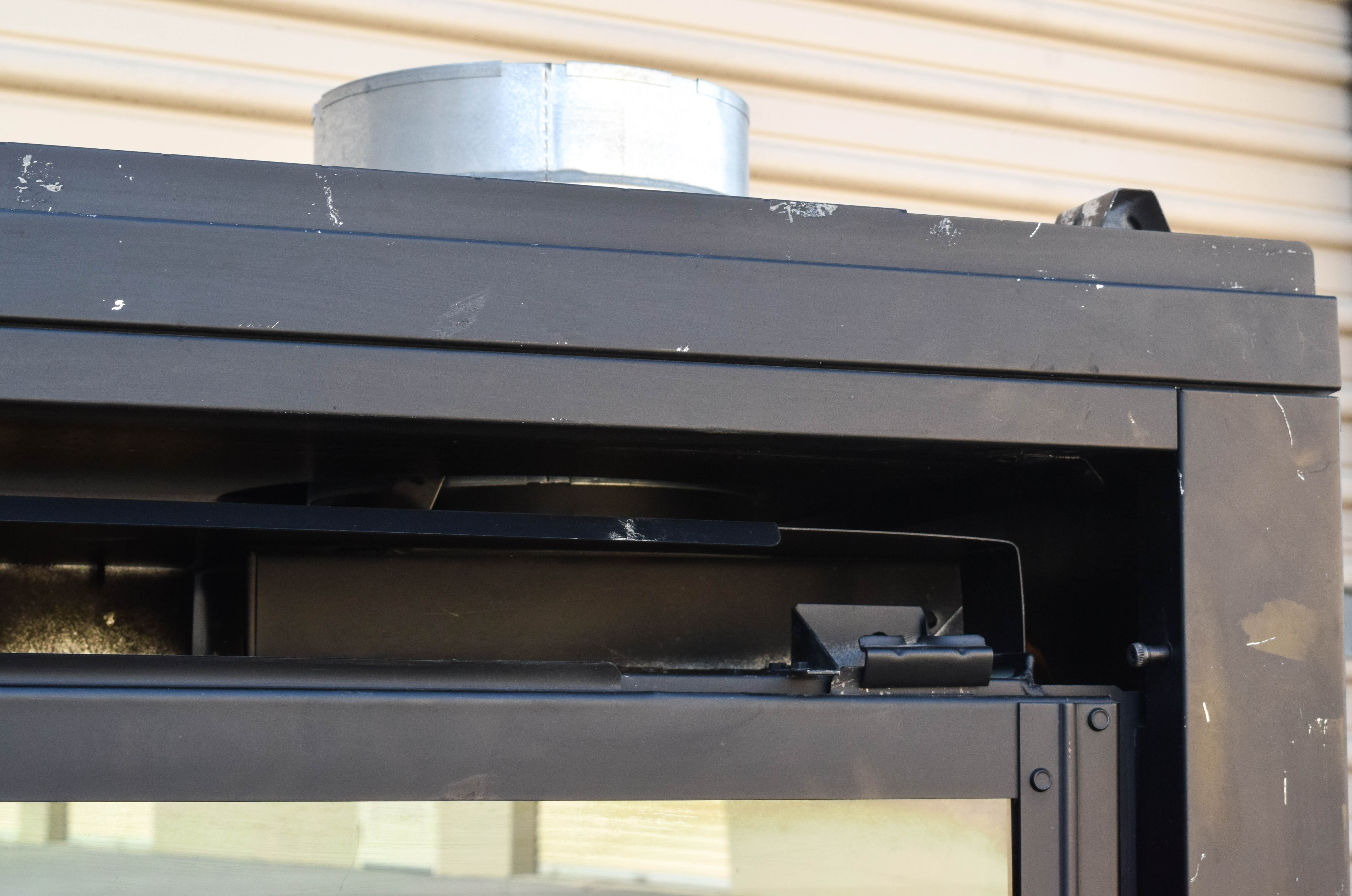 Contemporary Two Sided "Heatilator" Fireplace