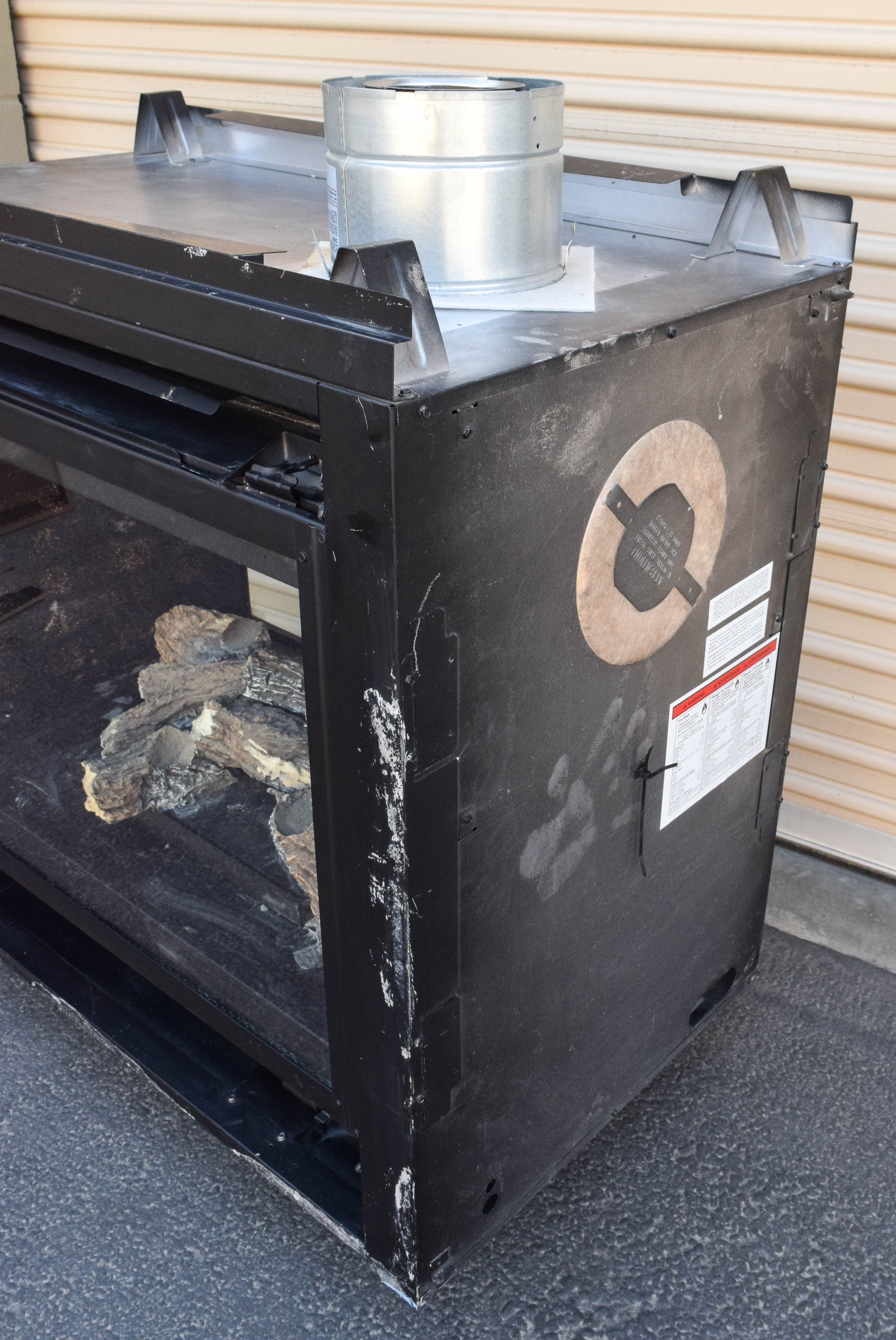 Contemporary Two Sided "Heatilator" Fireplace