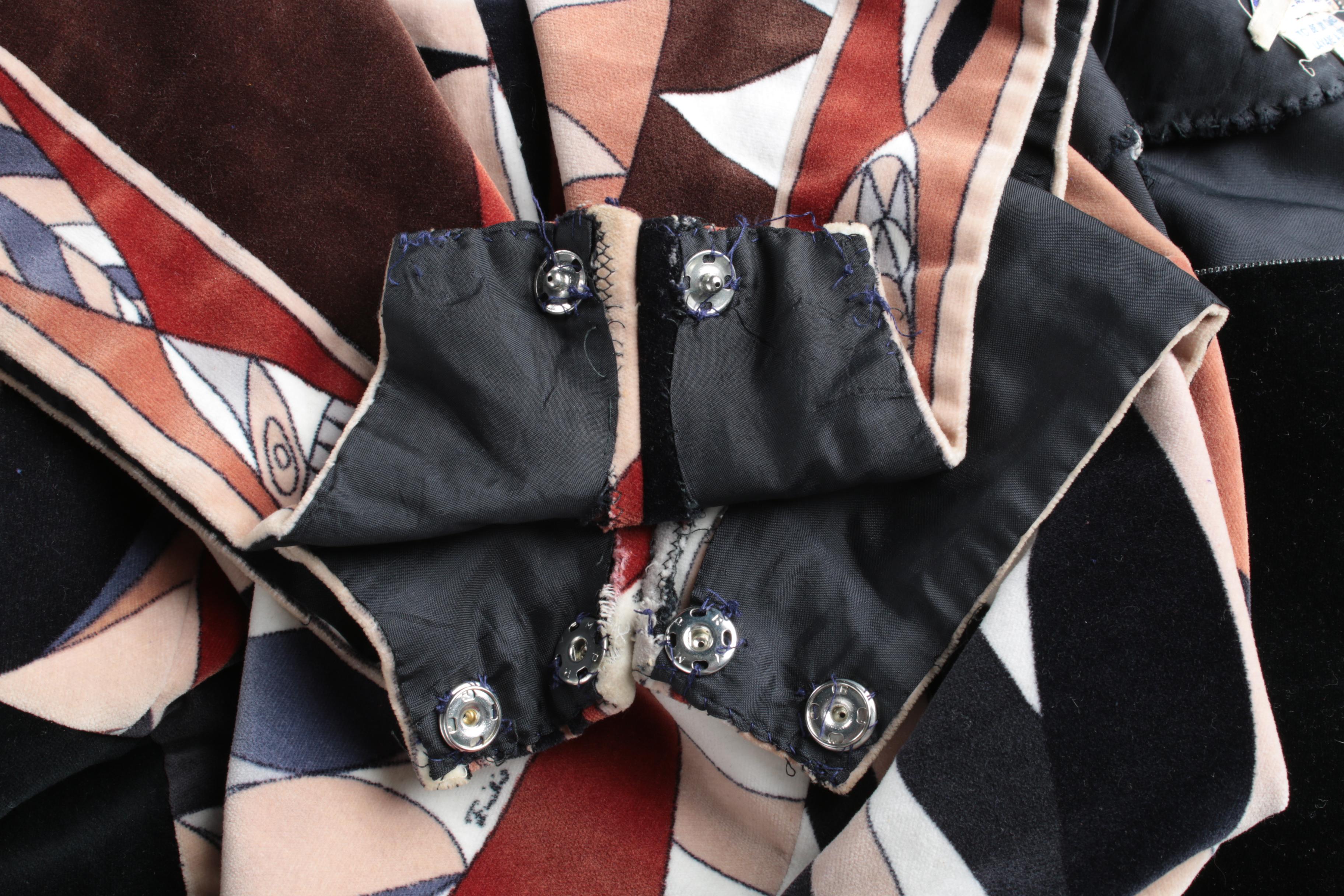 Vintage Emilio Pucci Velvet Bodysuit and Skirt