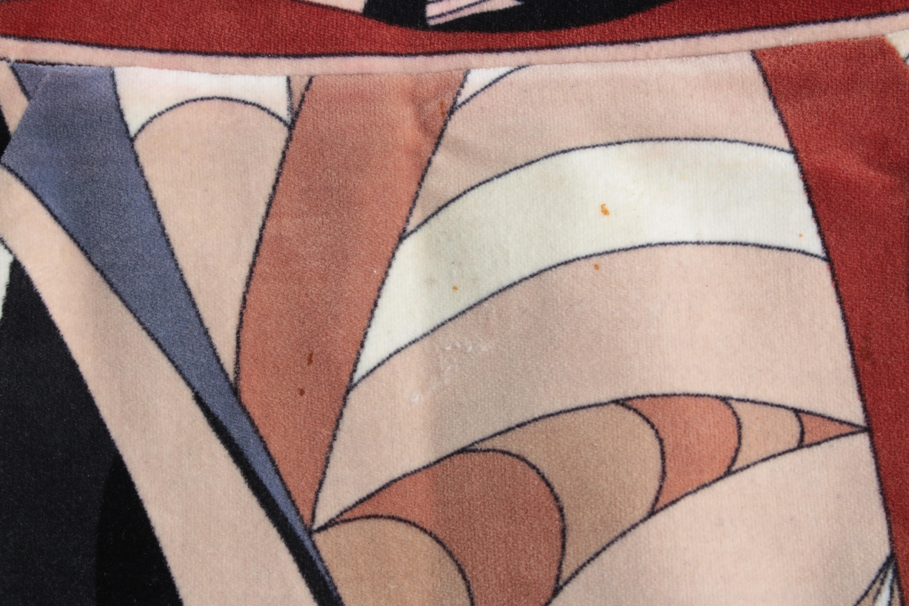 Vintage Emilio Pucci Velvet Bodysuit and Skirt