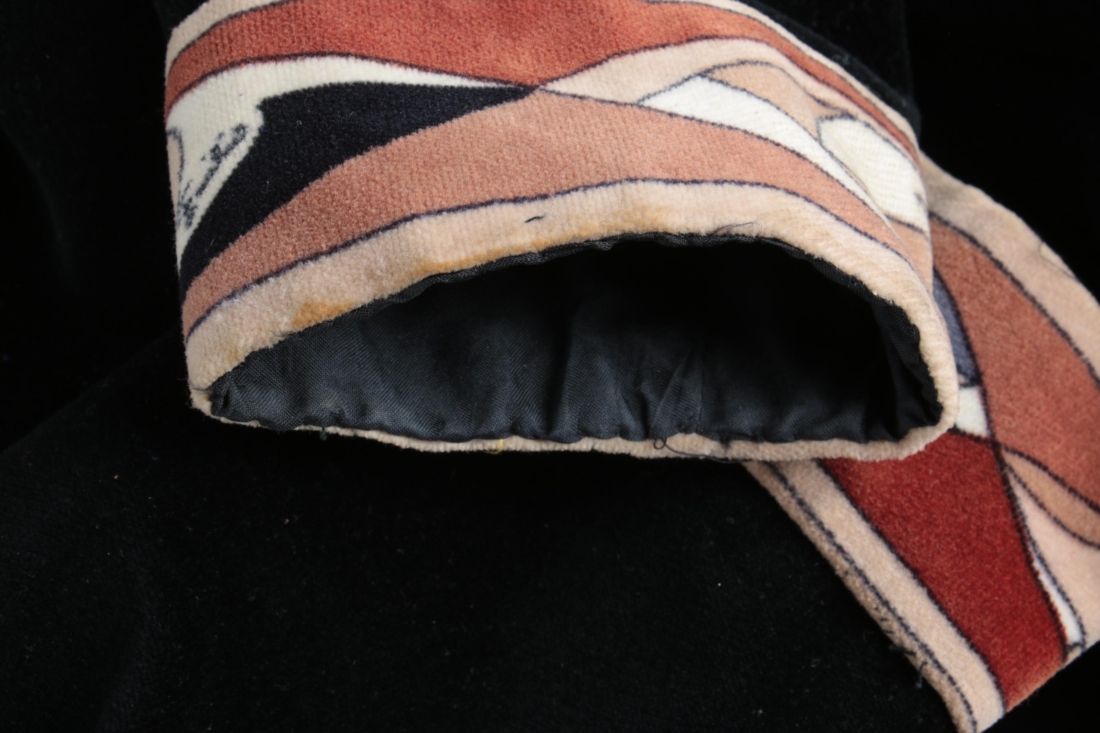 Vintage Emilio Pucci Velvet Bodysuit and Skirt