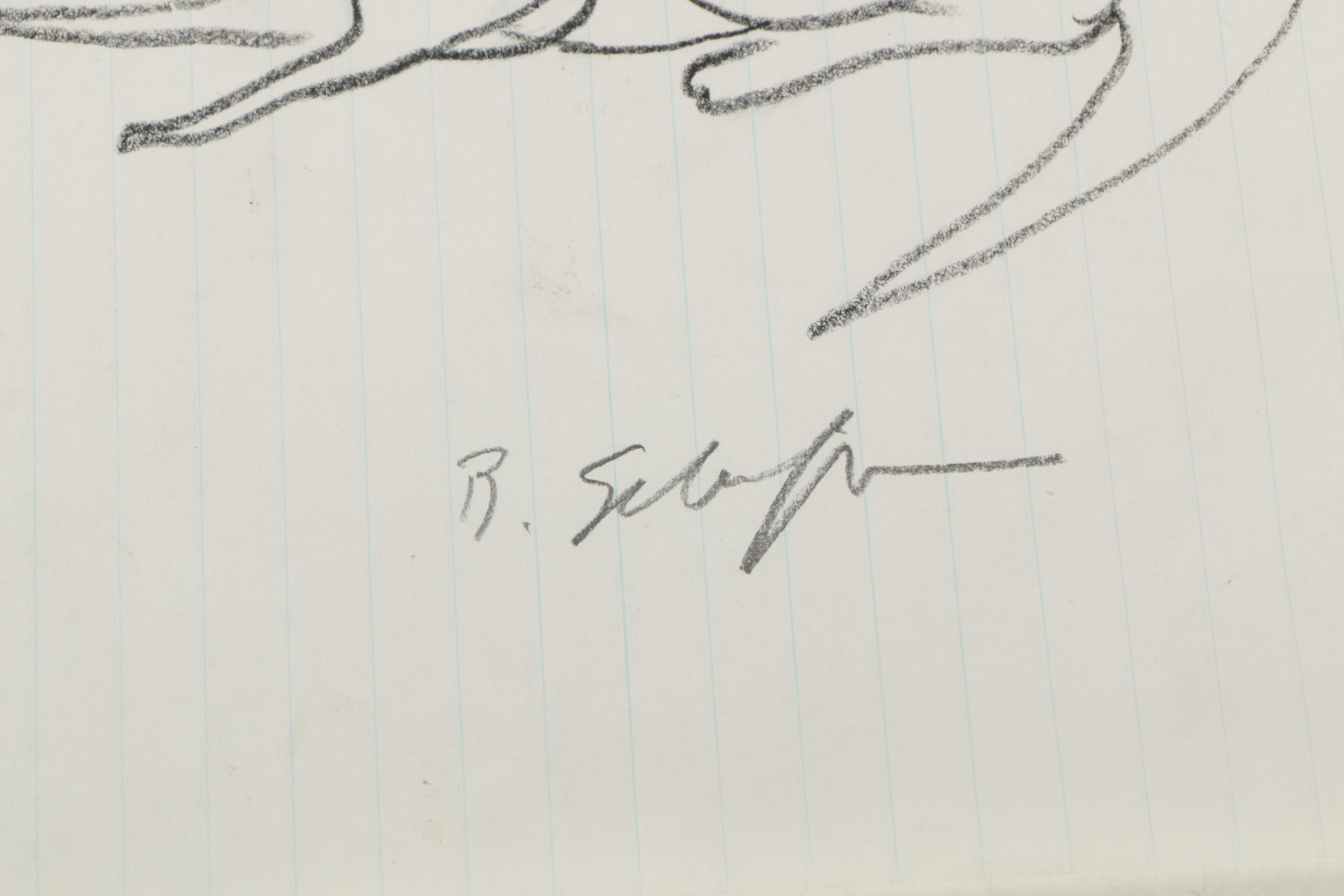 Bill Schiffer Sketches of Cats