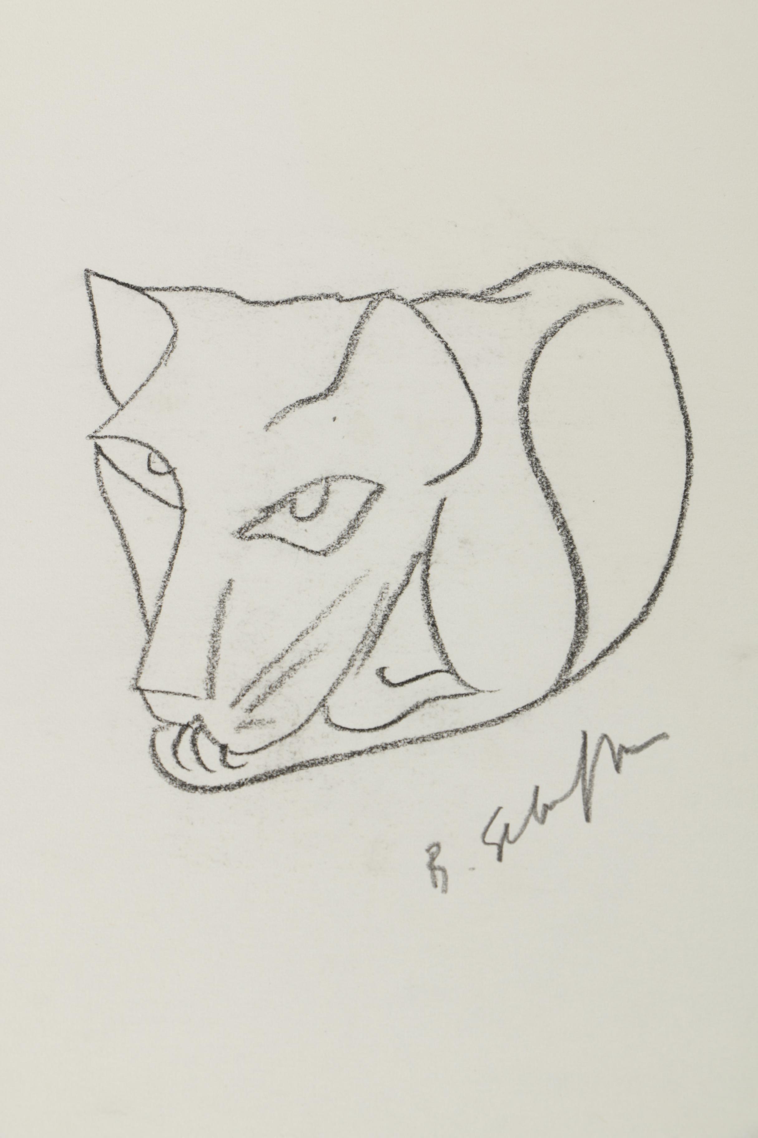 Bill Schiffer Sketches of Cats