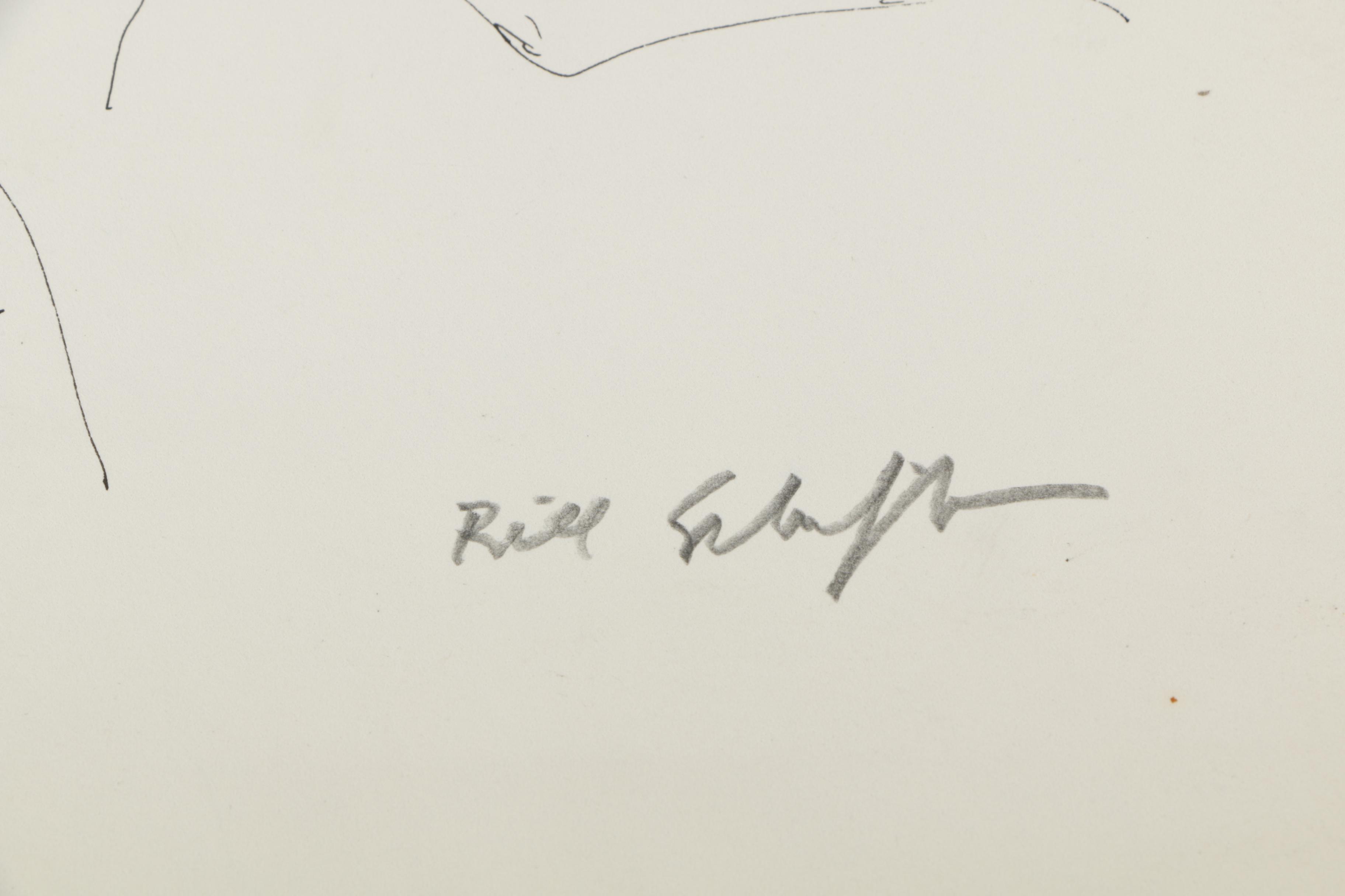 Bill Schiffer Sketches of Cats