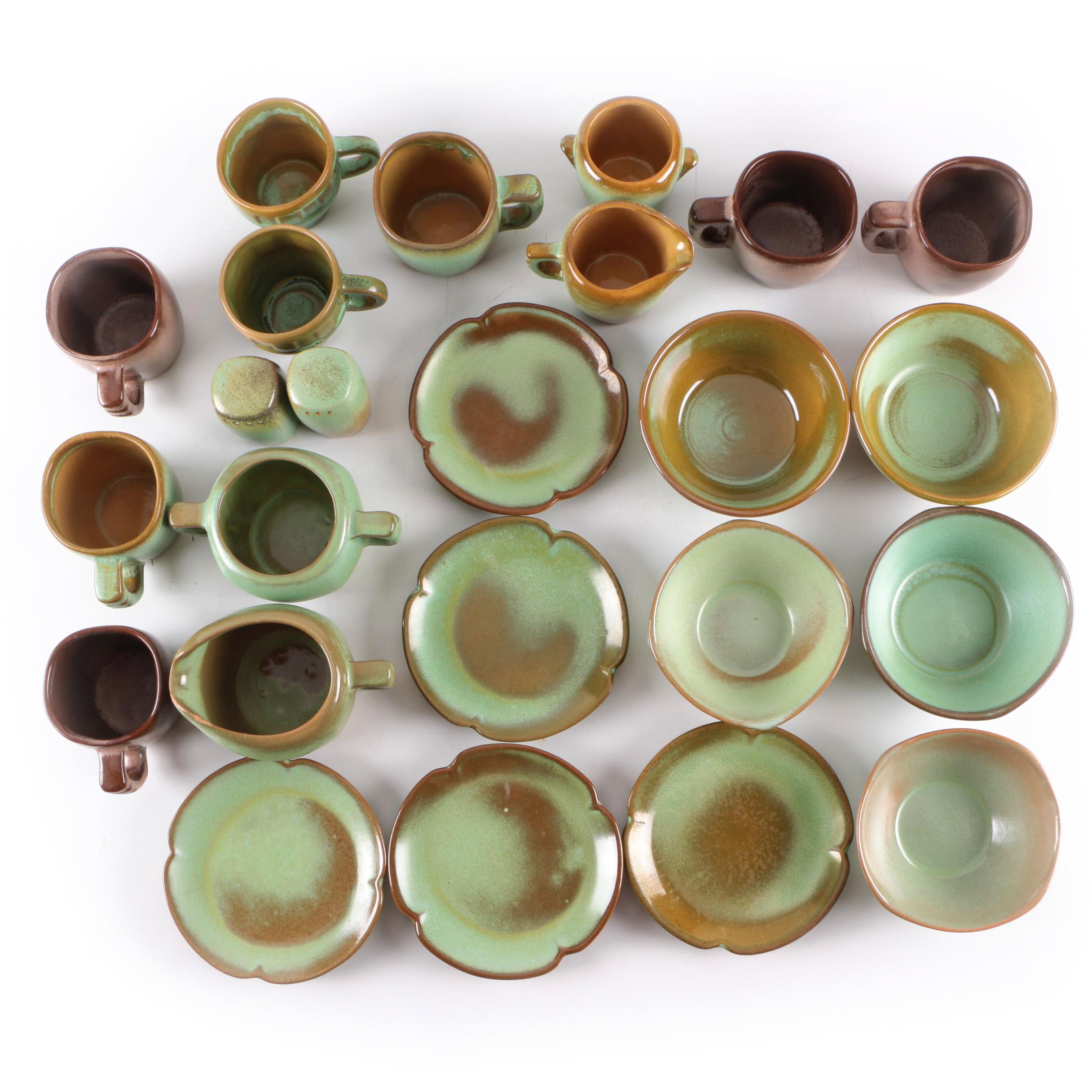 Frankoma Pottery "Plainsman" and "Lazy Bones" Dinnerware