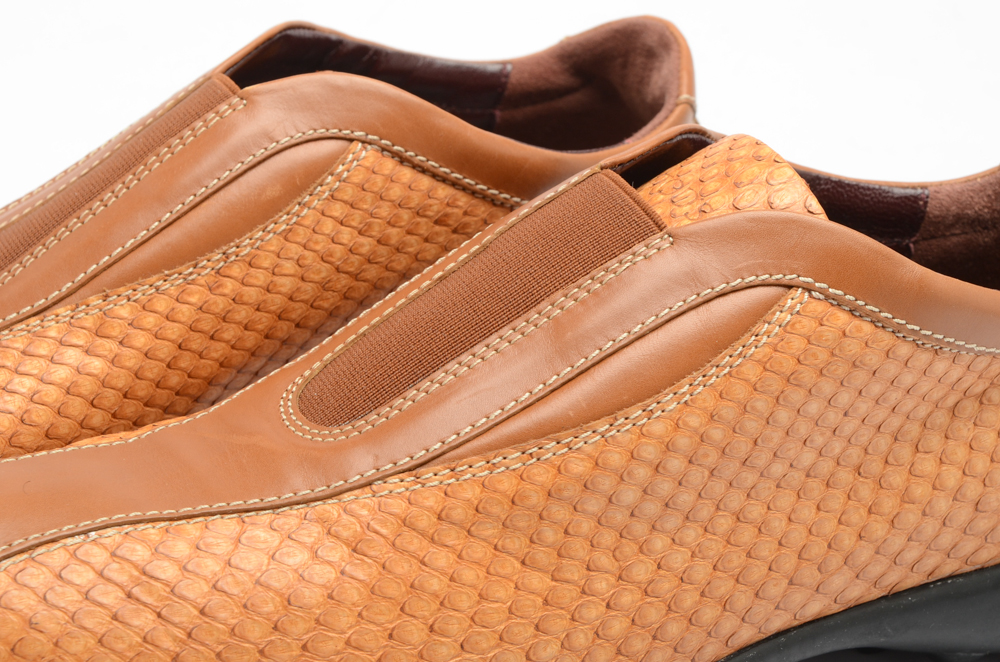 Tod's Snakeskin Athletic Driving Shoes