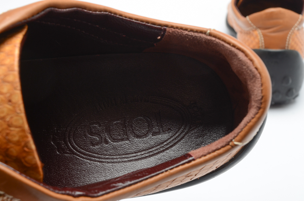 Tod's Snakeskin Athletic Driving Shoes