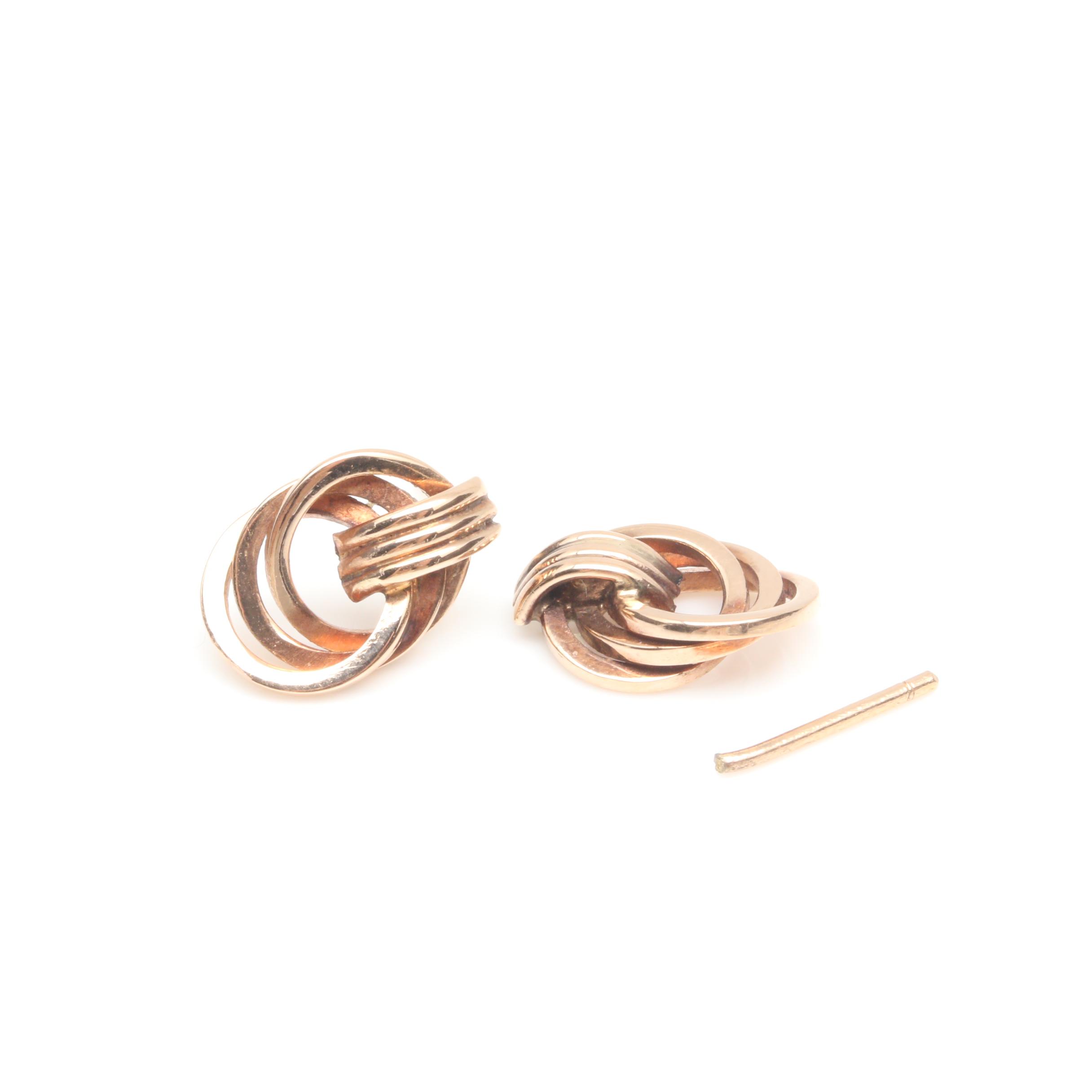 18K Yellow Gold Earrings