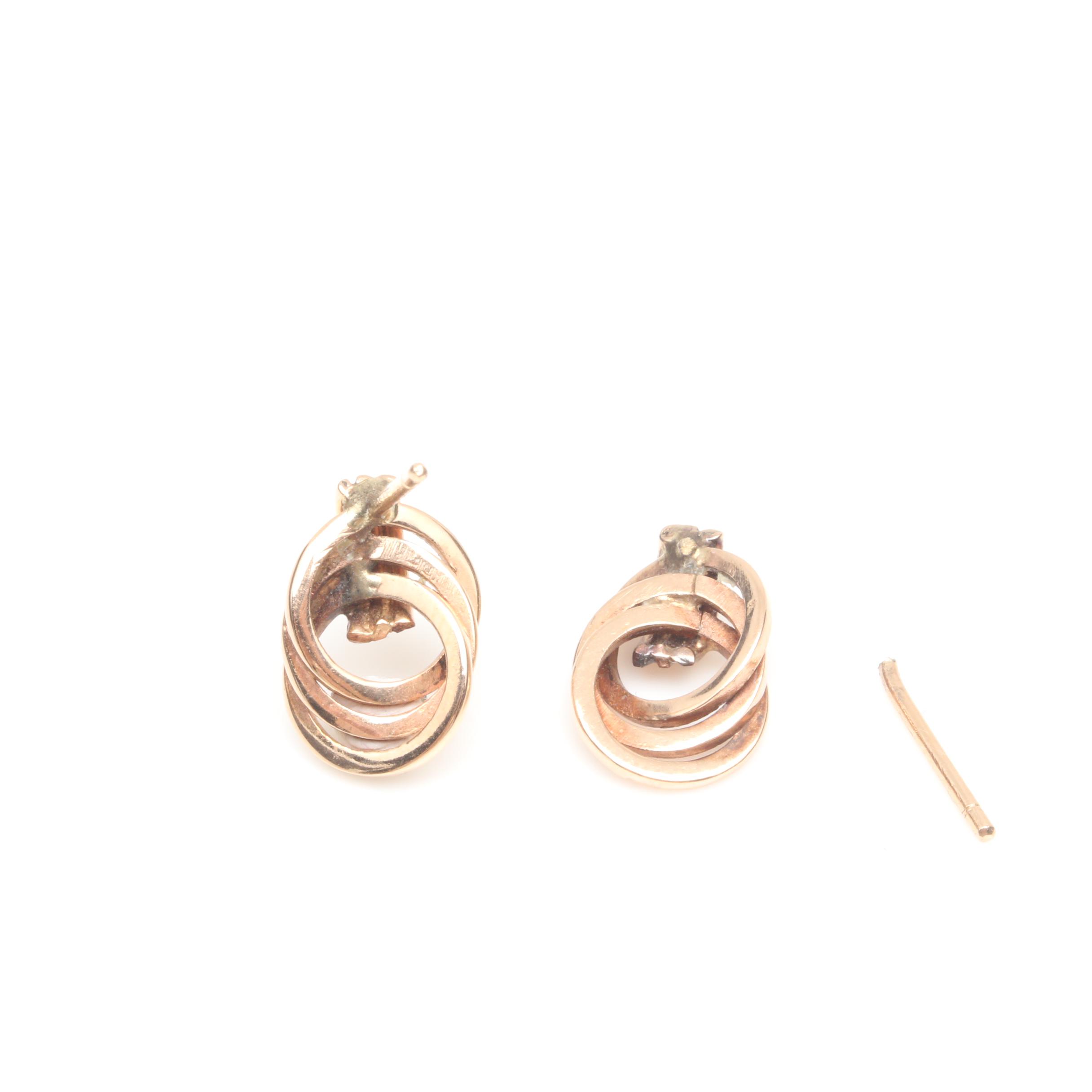 18K Yellow Gold Earrings