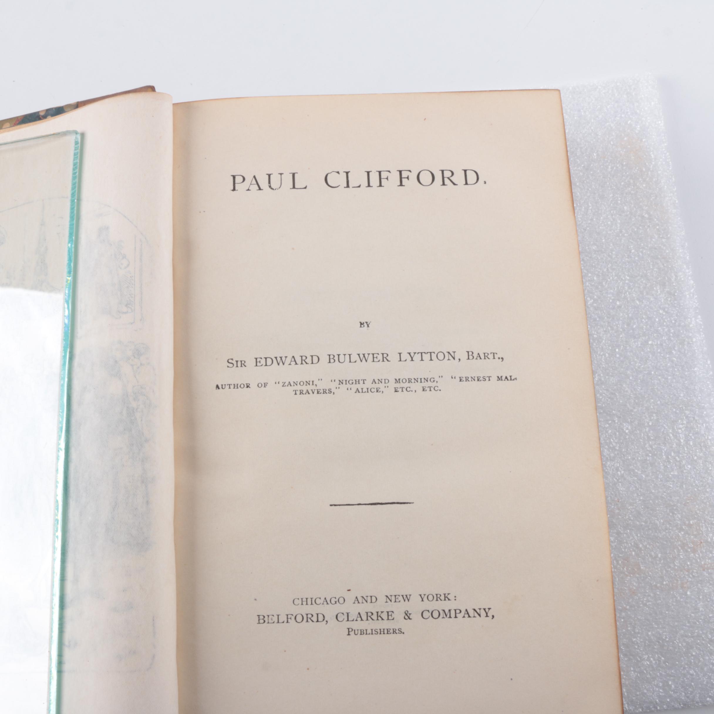 Antique Multi-Volume Set of Works by Edward Bulwer Lytton