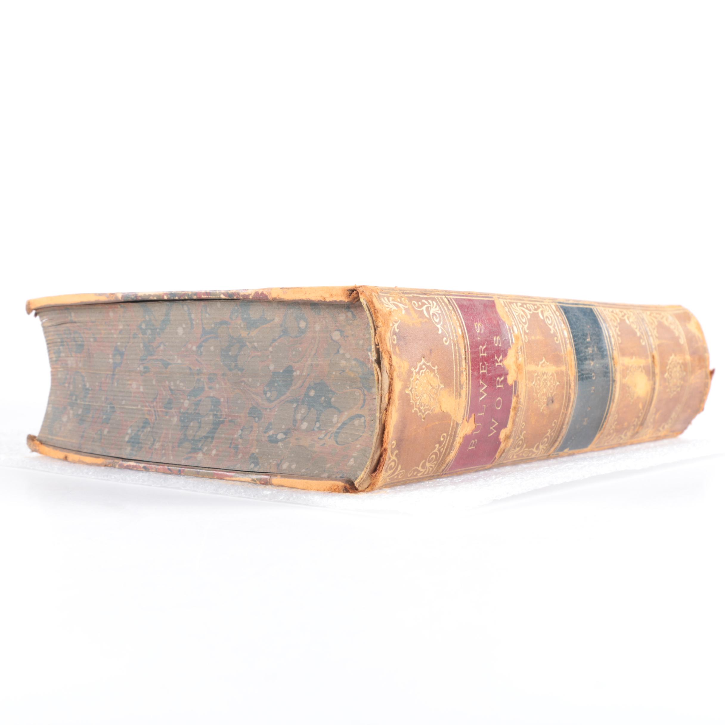 Antique Multi-Volume Set of Works by Edward Bulwer Lytton