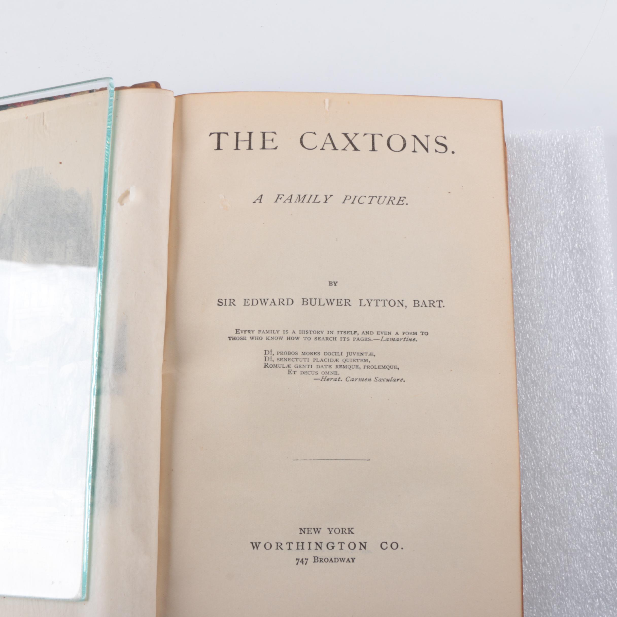 Antique Multi-Volume Set of Works by Edward Bulwer Lytton