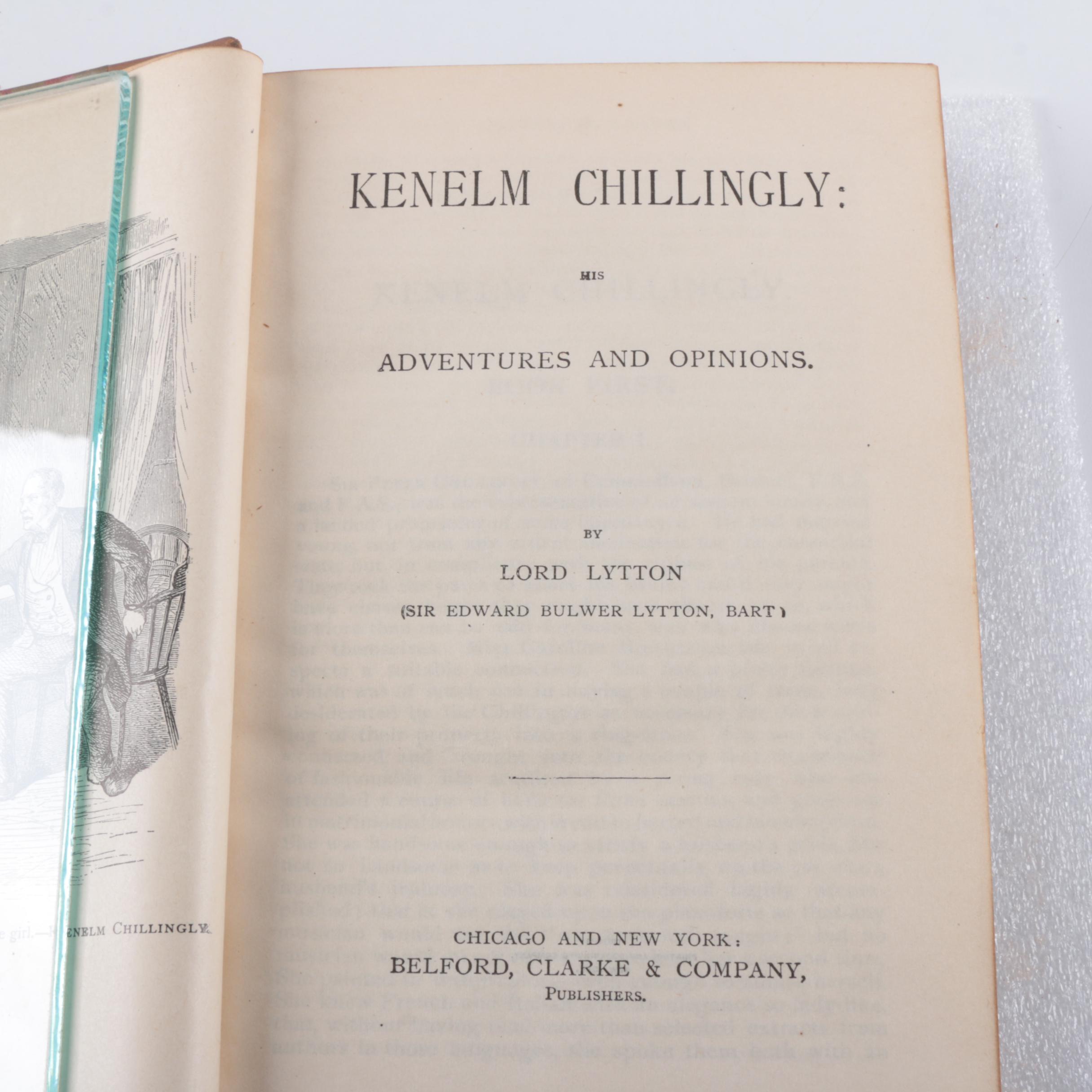 Antique Multi-Volume Set of Works by Edward Bulwer Lytton